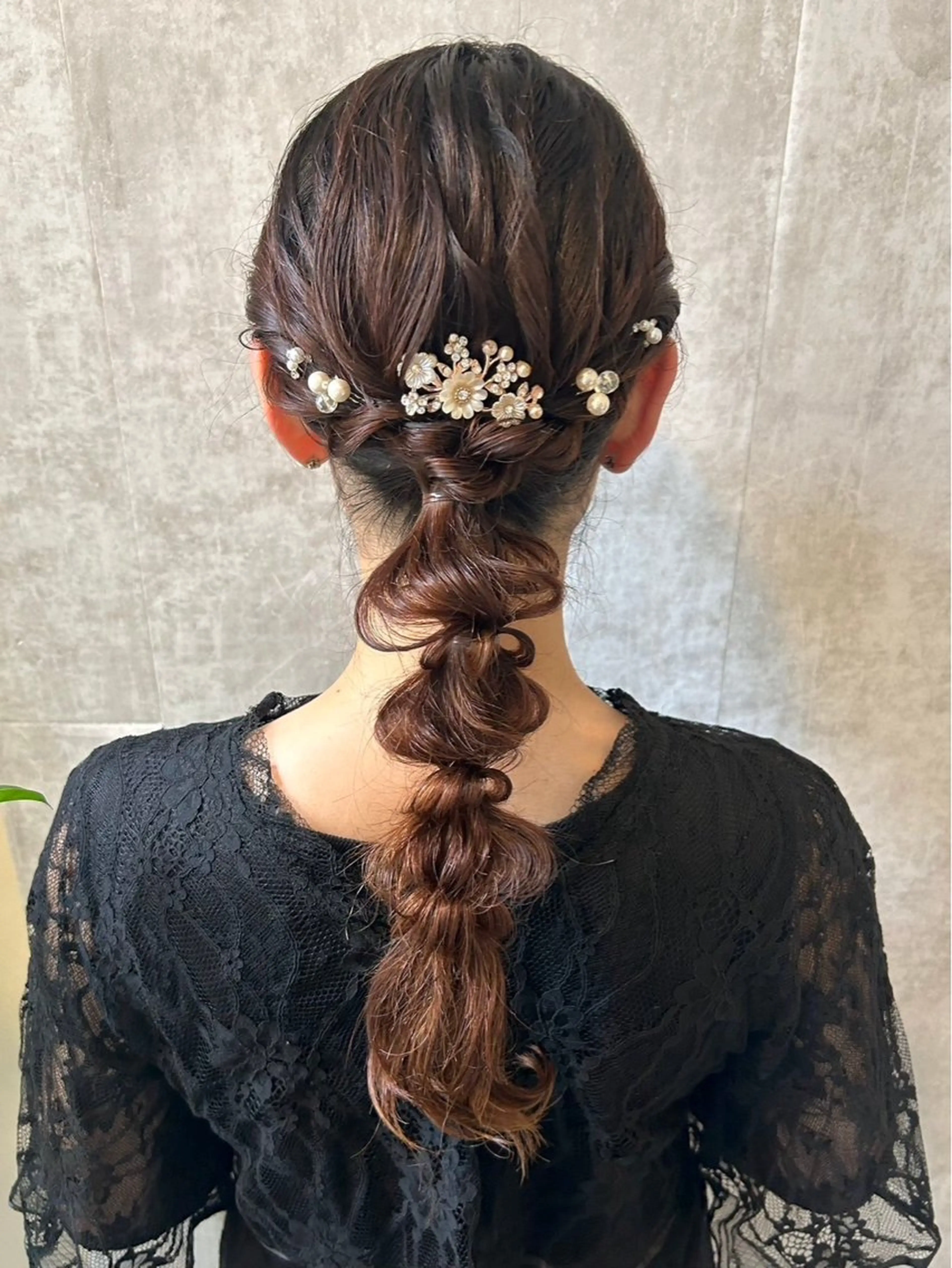 💍ヘアアレンジ⛪️　編みおろしの写真