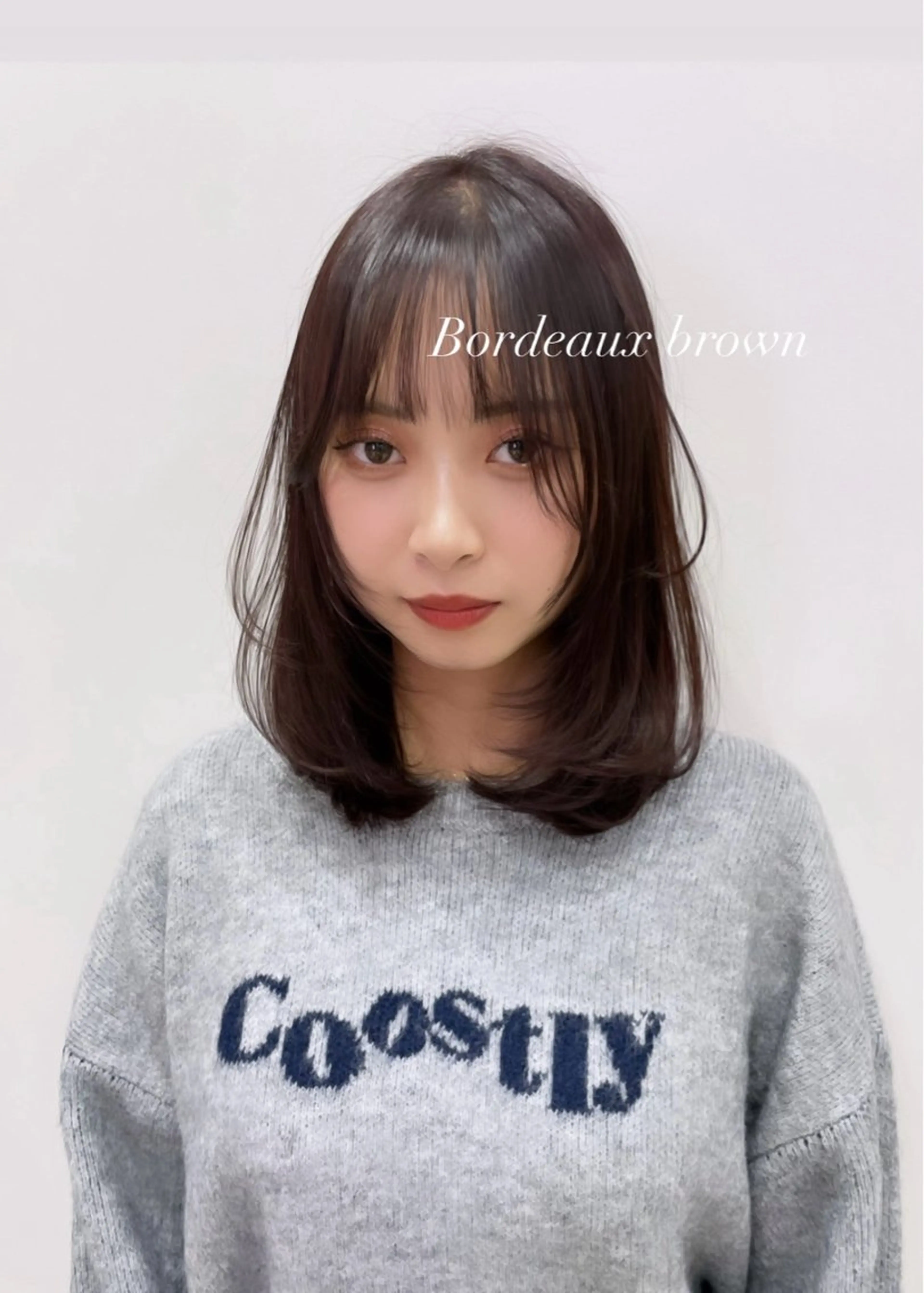 ミディアム カラー ブラウンカラー レッドカラー レッドブラウン レイヤーカット ウルフカット カット ヘアカラー トリートメント 圧倒的モテ艶髪💎 レイヤー💎kanaのヘアスタイル