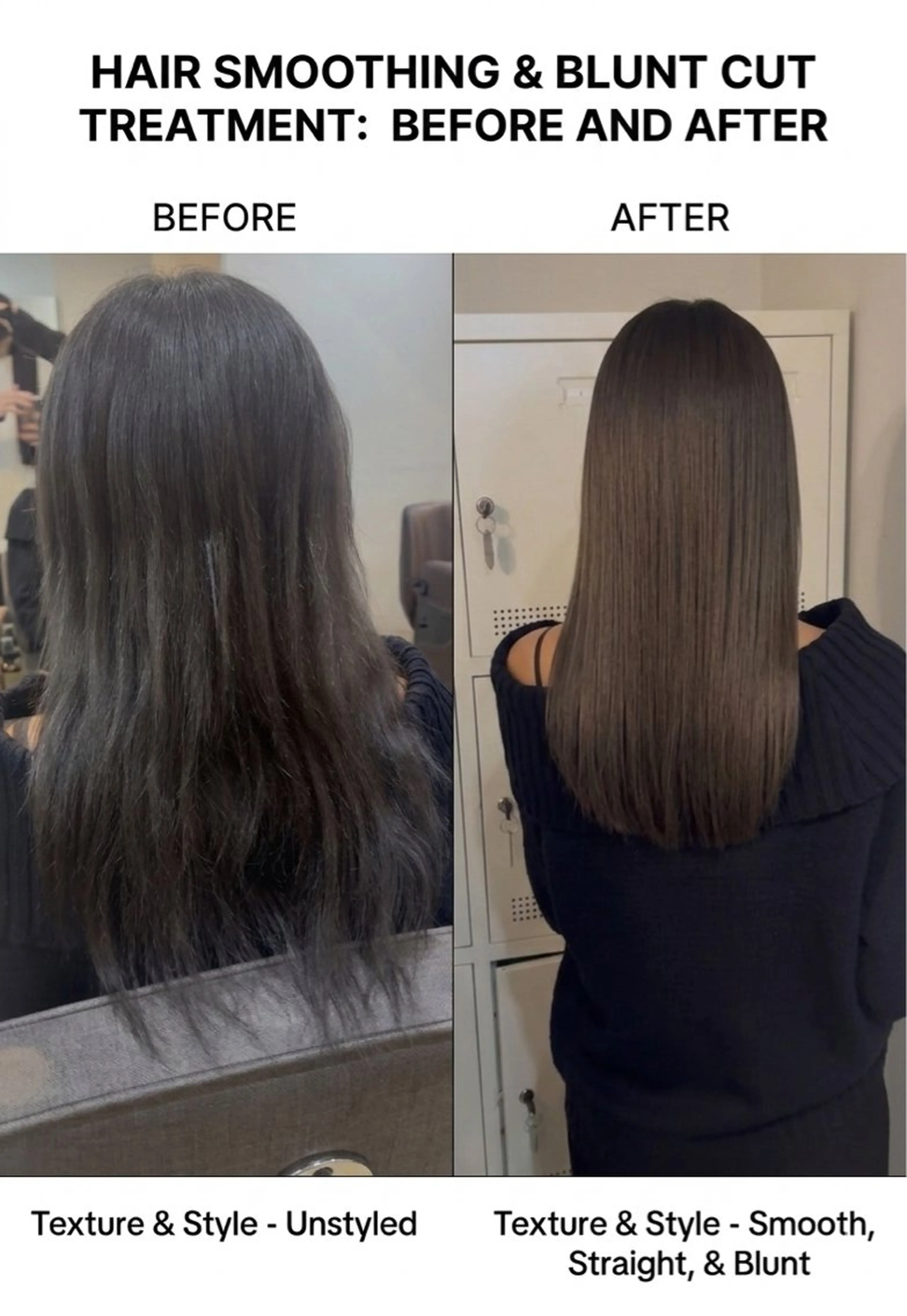 ロング 髪質改善 ロング 縮毛矯正 トリートメント カット ヘアカラー 縮毛矯正 トリートメント ⭕鏡のような劇艶/ 賀川サトシ⭕️のヘアスタイル