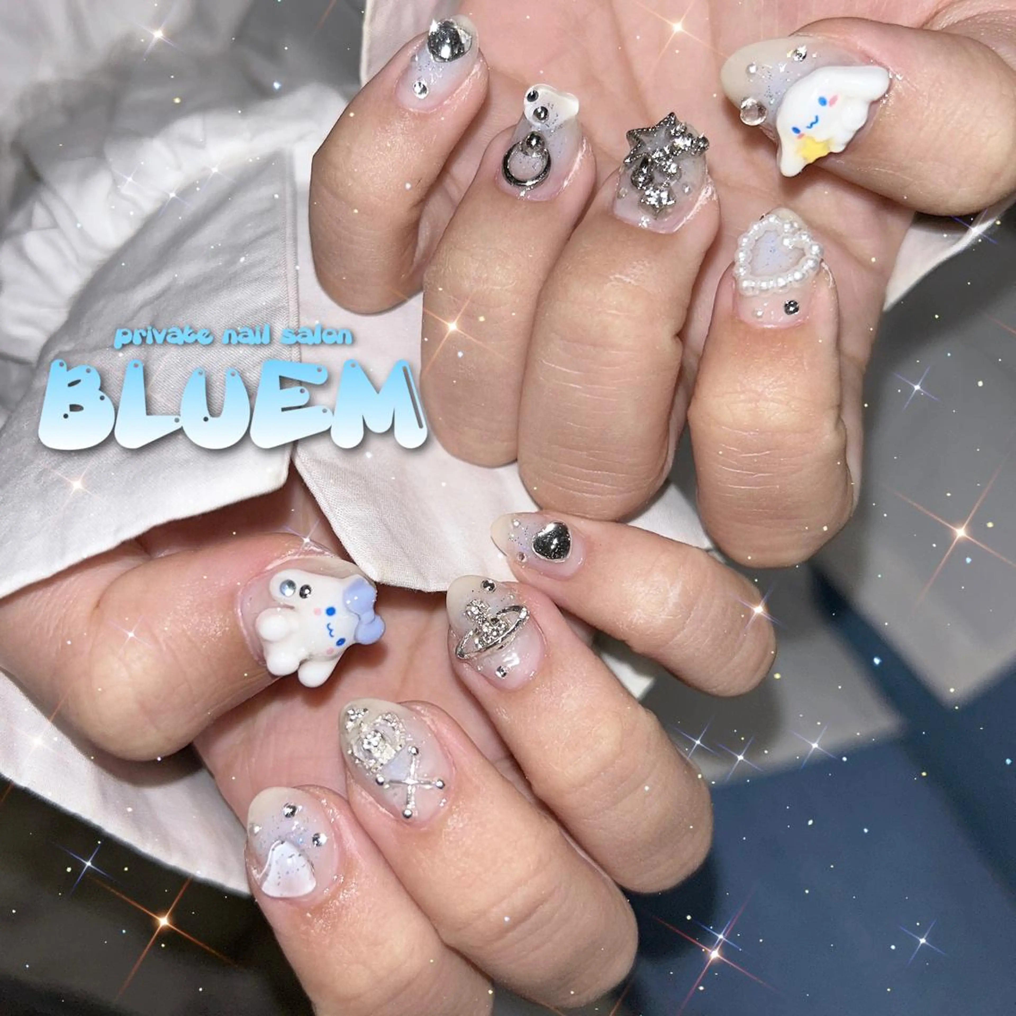 ネイル ハンドネイル BLUEM なな🐶のネイルデザイン