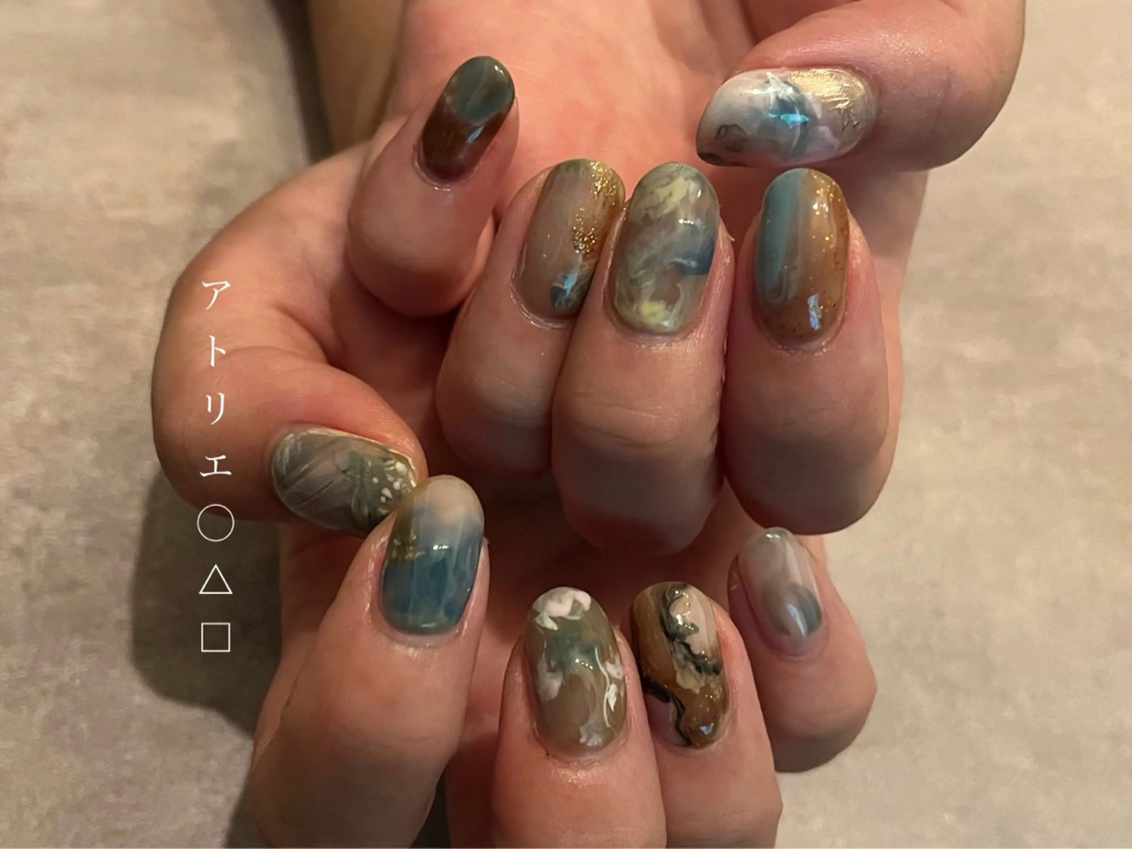 ネイル ハンドネイル アトリエ ○△□のネイルデザイン
