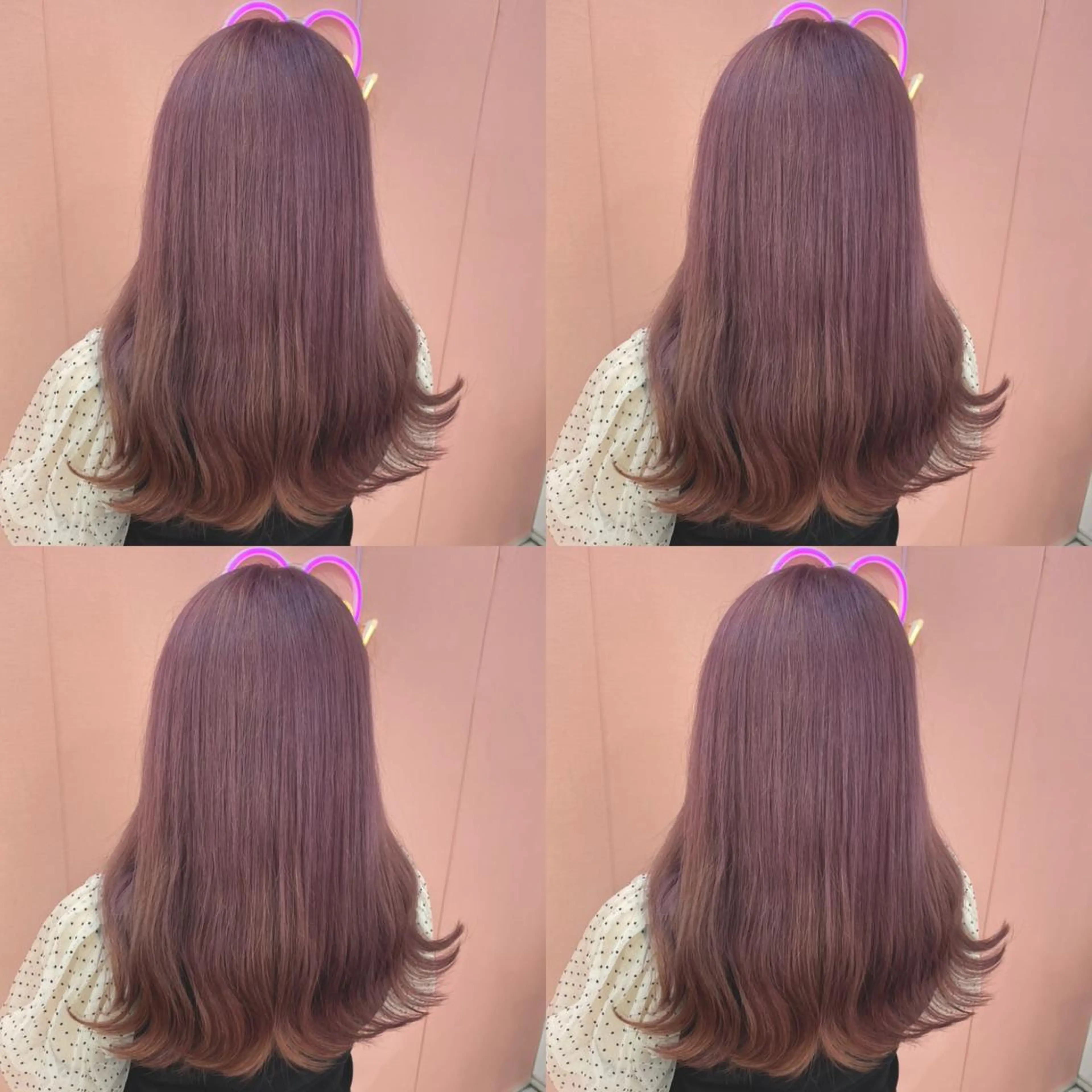 ロング カラー ピンクカラー バイオレットカラー 🌷MAYU 🌷のヘアスタイル