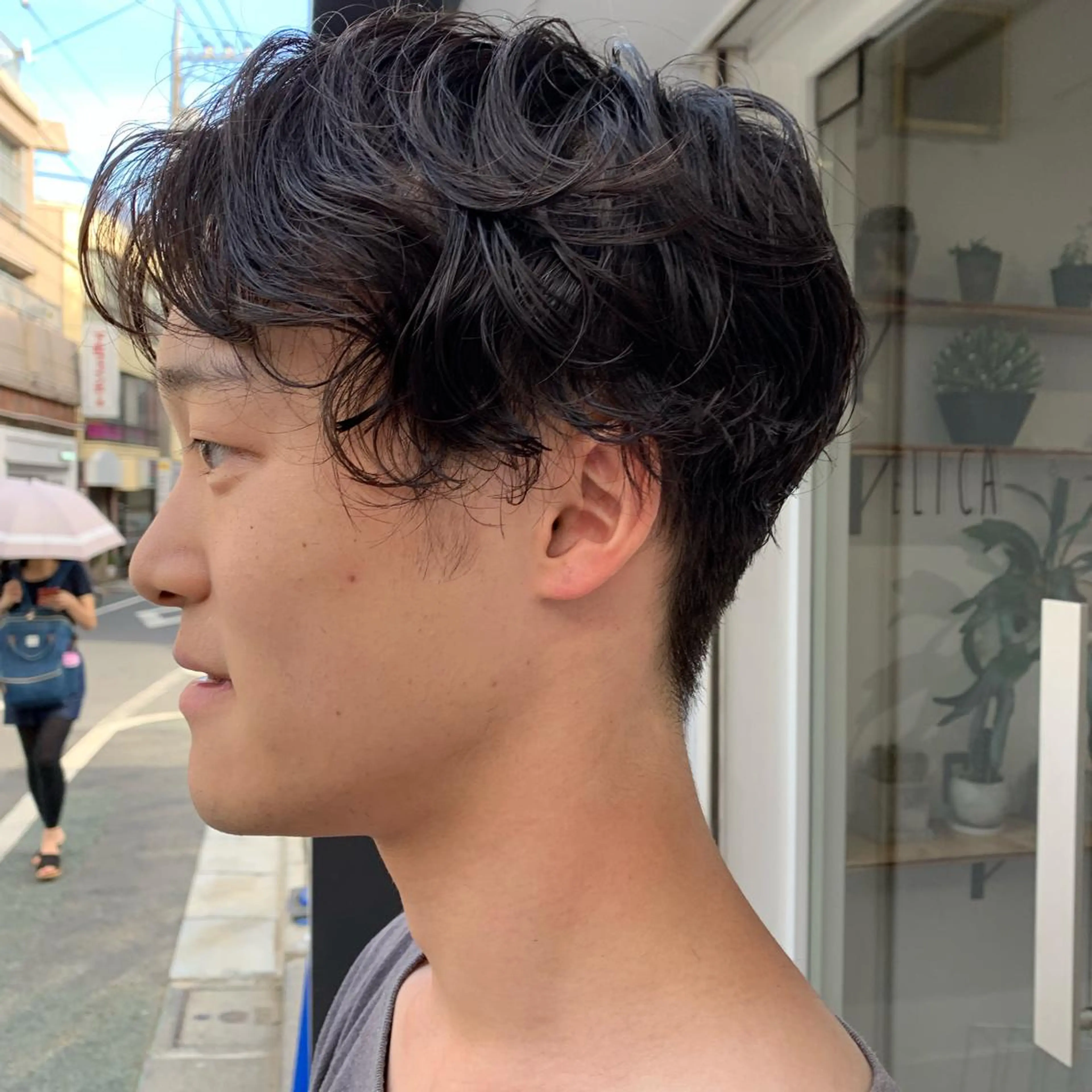 ショート パーマ カット パーマ トリートメント パーマ/透明感カラー /ボブ/吉田一生のヘアスタイル