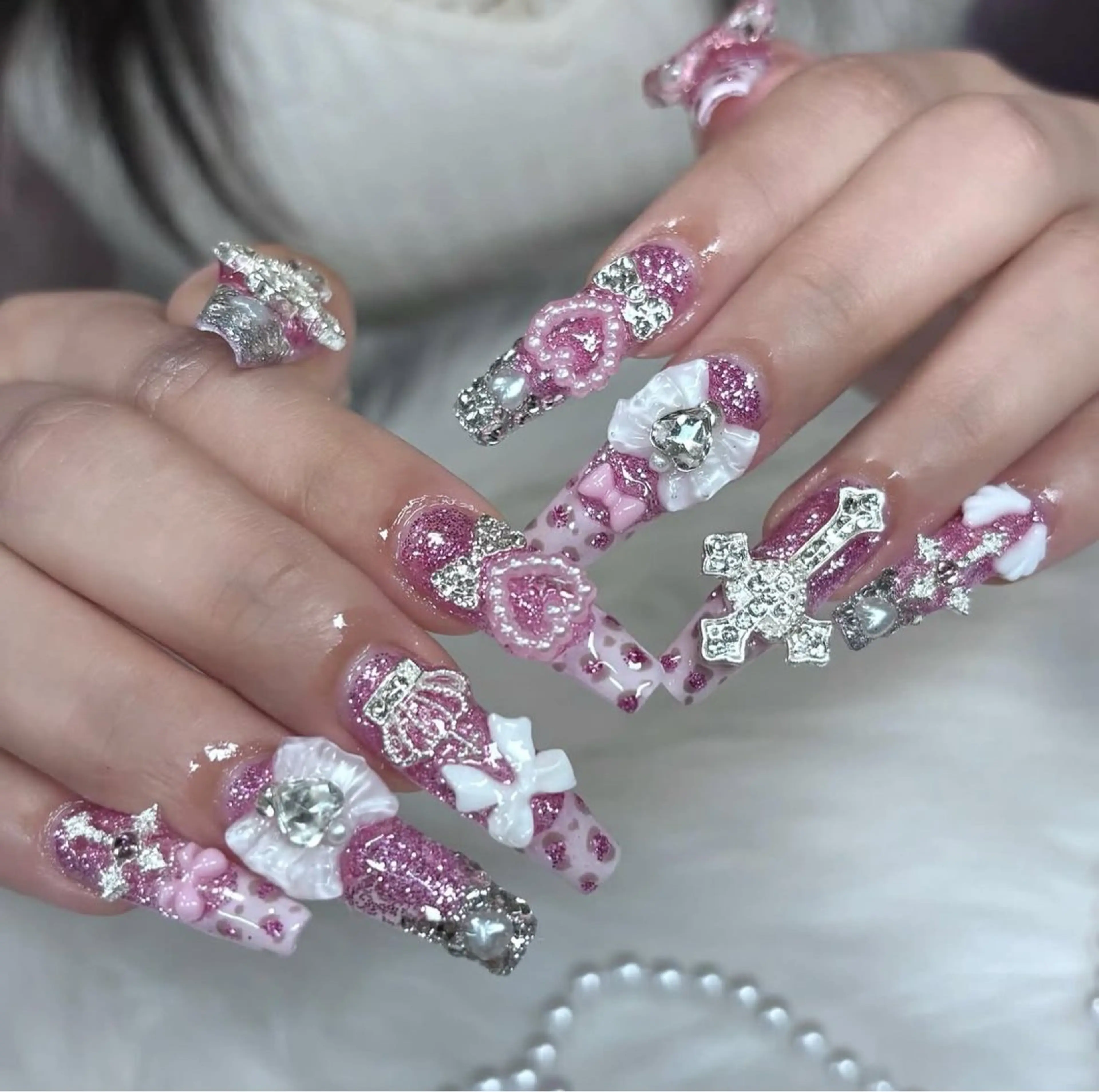 *.+ﾟチップ長さだし10本🎀プレミアム¥15,400(オフなし)の写真