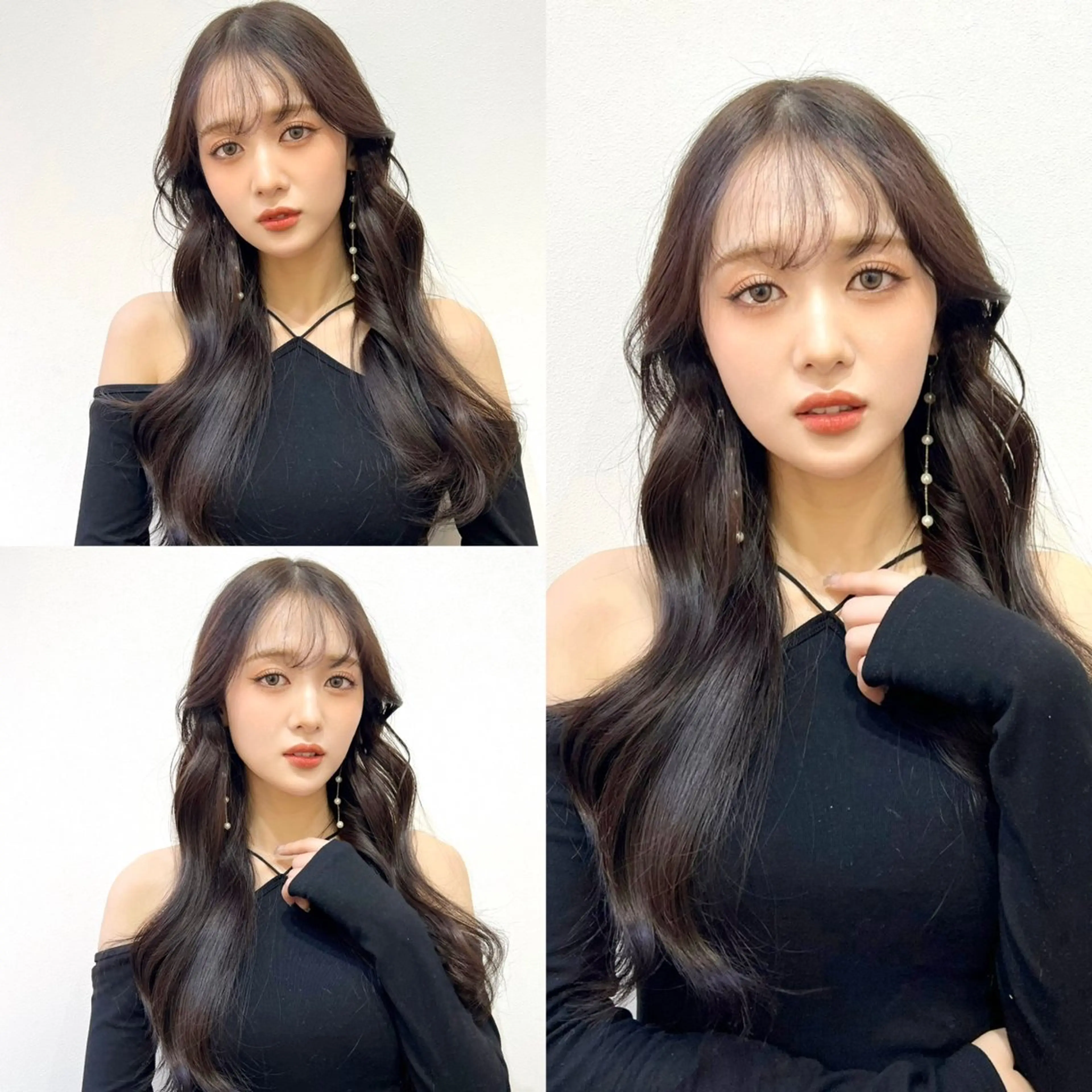 ロング カラー ヘアアレンジ 顔周りカット 韓国風ヘア 似合わせカット 顔まわり職人🇰🇷 韓国ヘア/KAITOのヘアスタイル