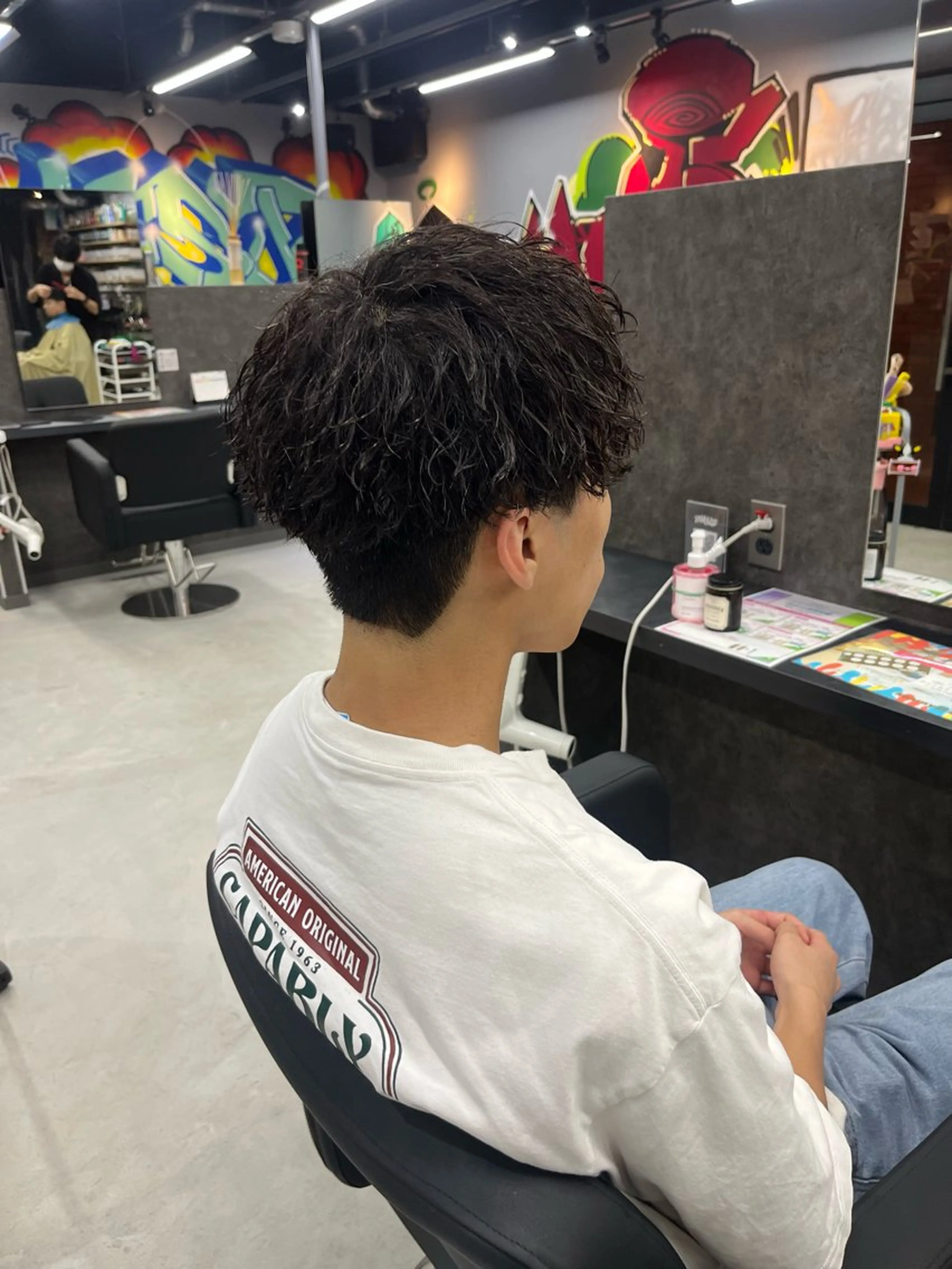 強めのパーマが好きな方に大人気✨✨【メンズカット、ツイストスパイラルパーマ🌀🌀】の写真