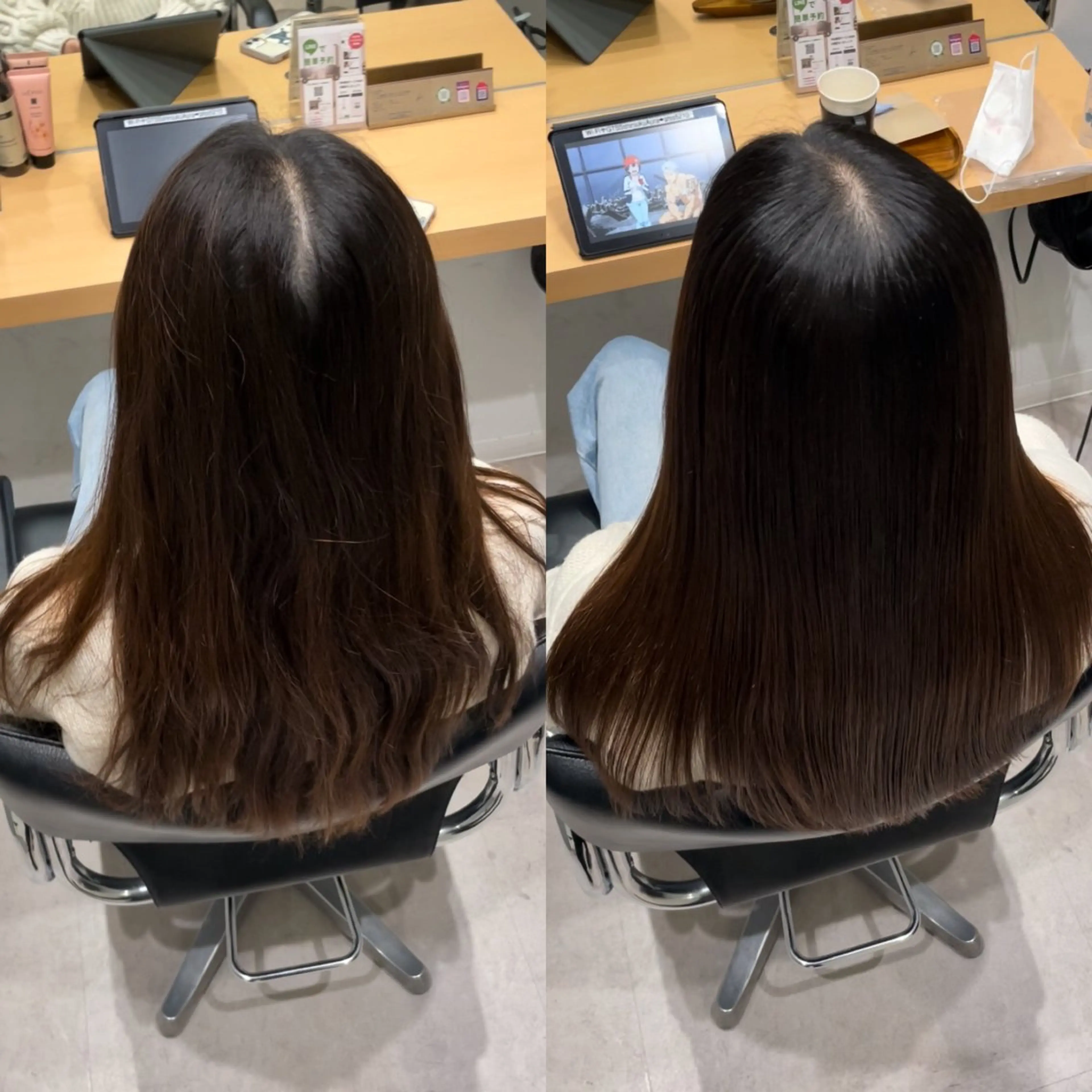 セミロング 髪質改善 トリートメント 髪質改善ヘアケア 艶髪特化/上田のヘアスタイル