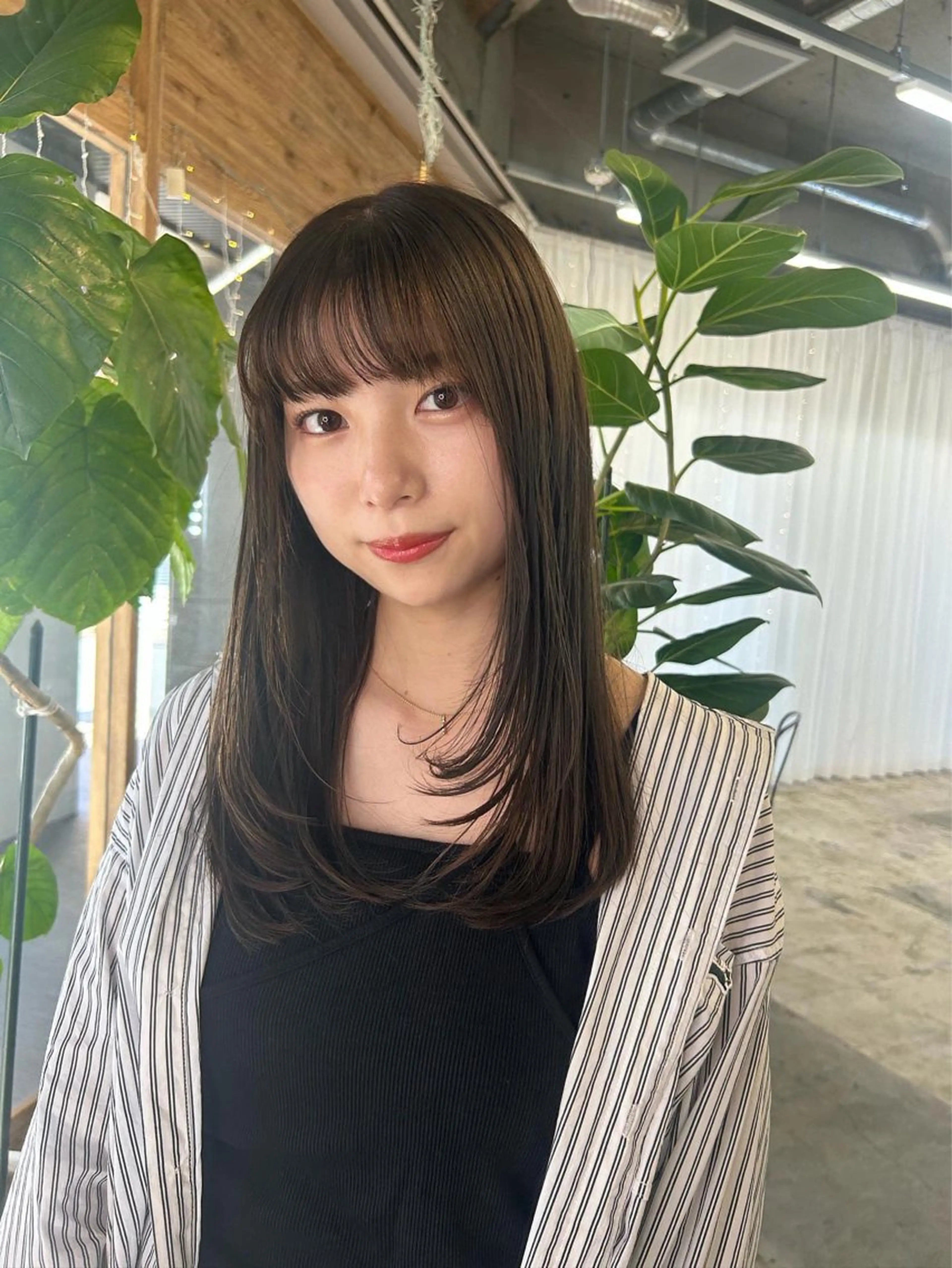 ロング カラー 顔まわりレイヤー 顔周りカット 髪質改善 レイヤーカット VISUALIST所属・小倉/レイヤー/ 顔周りカット/naoのヘアスタイル