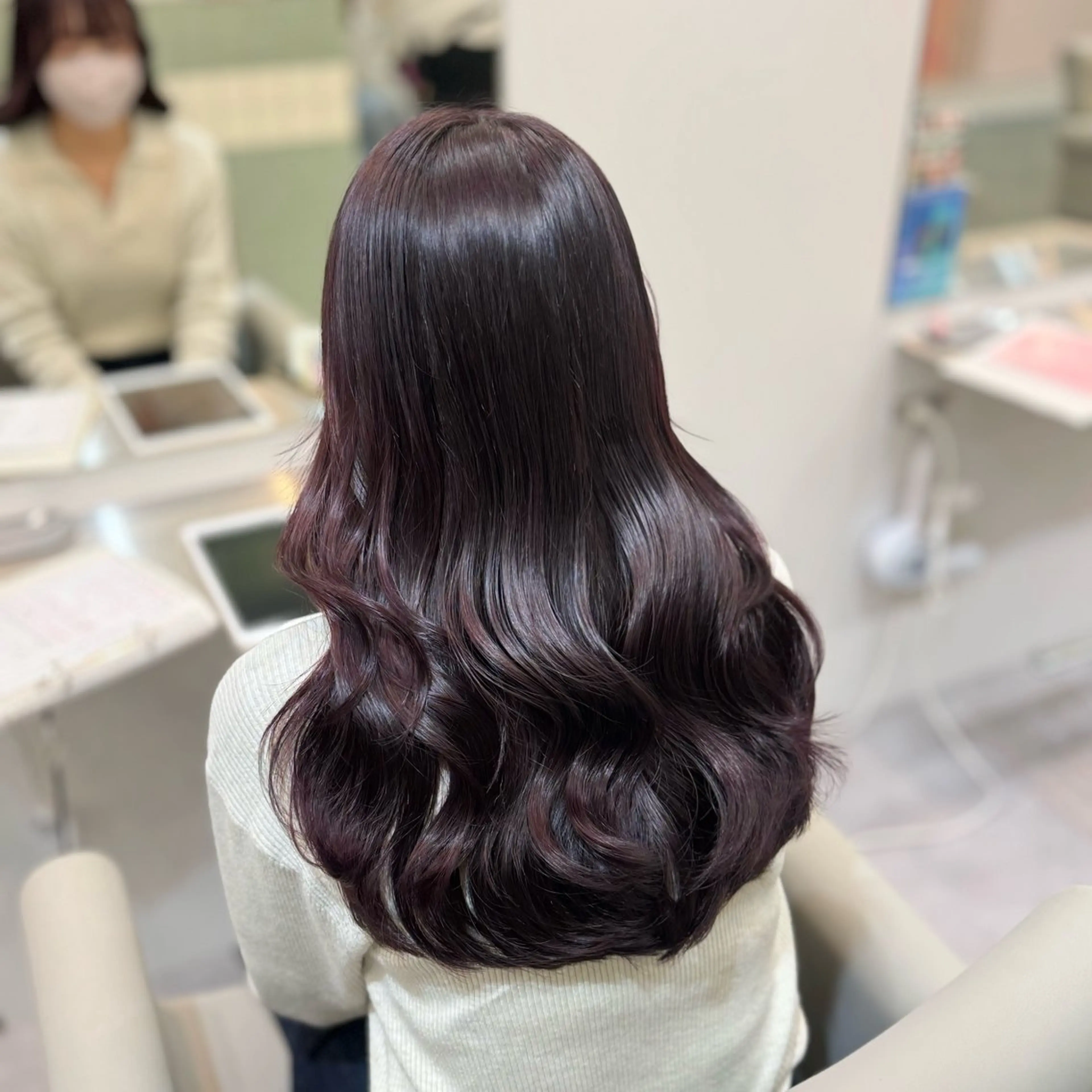 ロング ヘアカラー R 横浜【アール】所属・ハイトーン/韓国 ヘア　momo˚✧₊のヘアスタイル