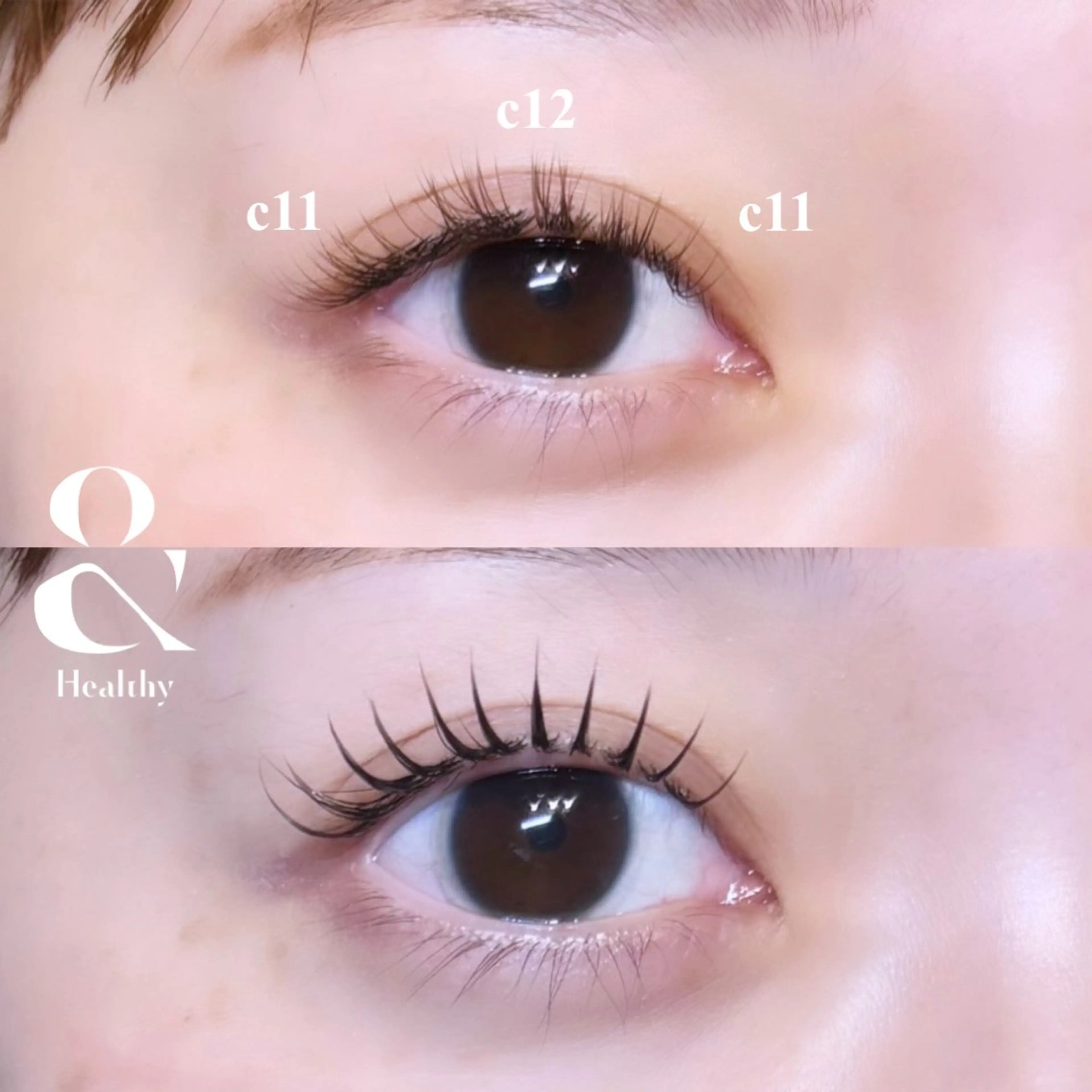 ＆healthy エクステ120本＋パーマ（Wケア付）の写真