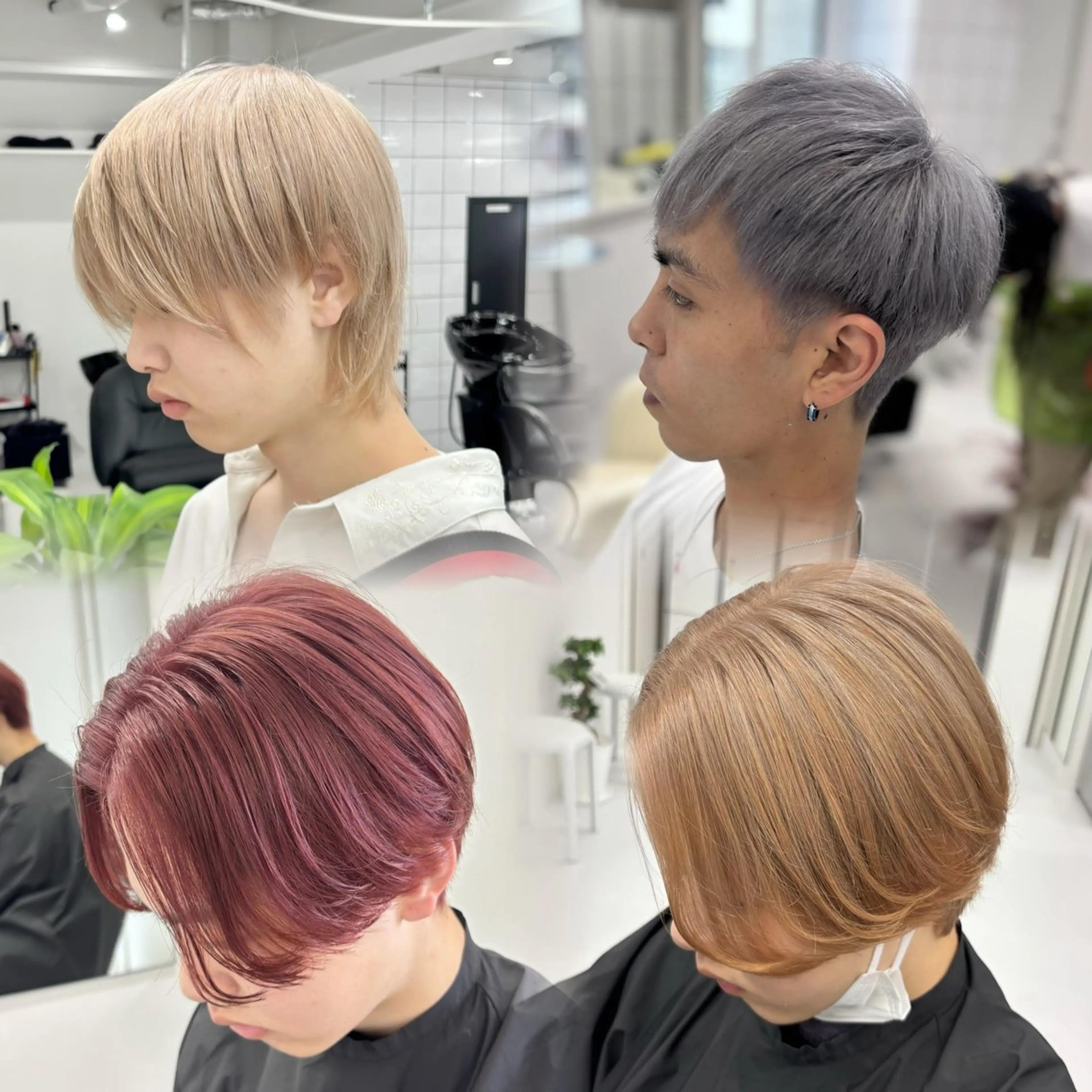 🐯メンズ限定🐯全頭ケアブリーチ＋透明感抜群フルカラー＋デザインカット✂️＋ケアトリートメント🔥🔥🔥の写真