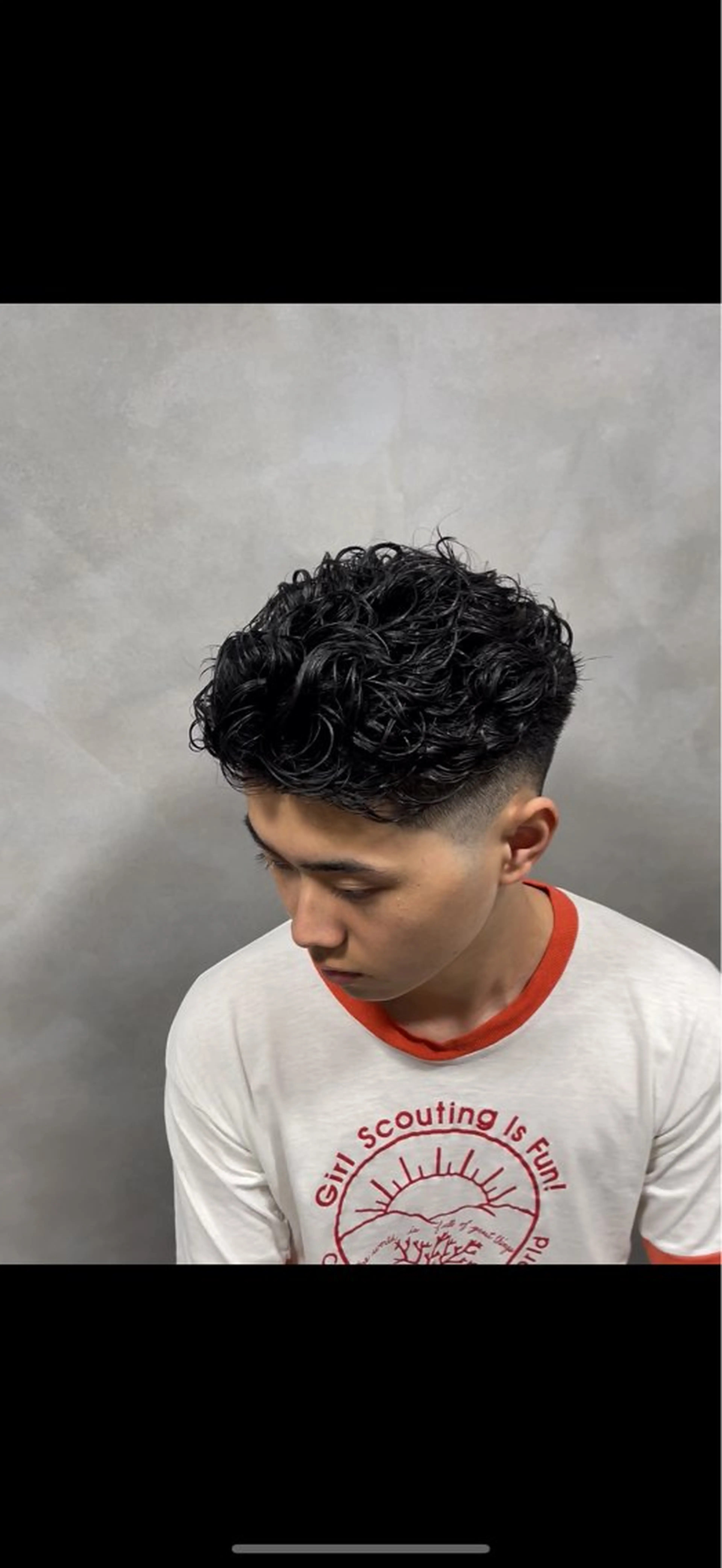 ショート パーマ メンズ オールバック メンズパーマ カット パーマ メンズパーマ特化 美容師kouyaのヘアスタイル