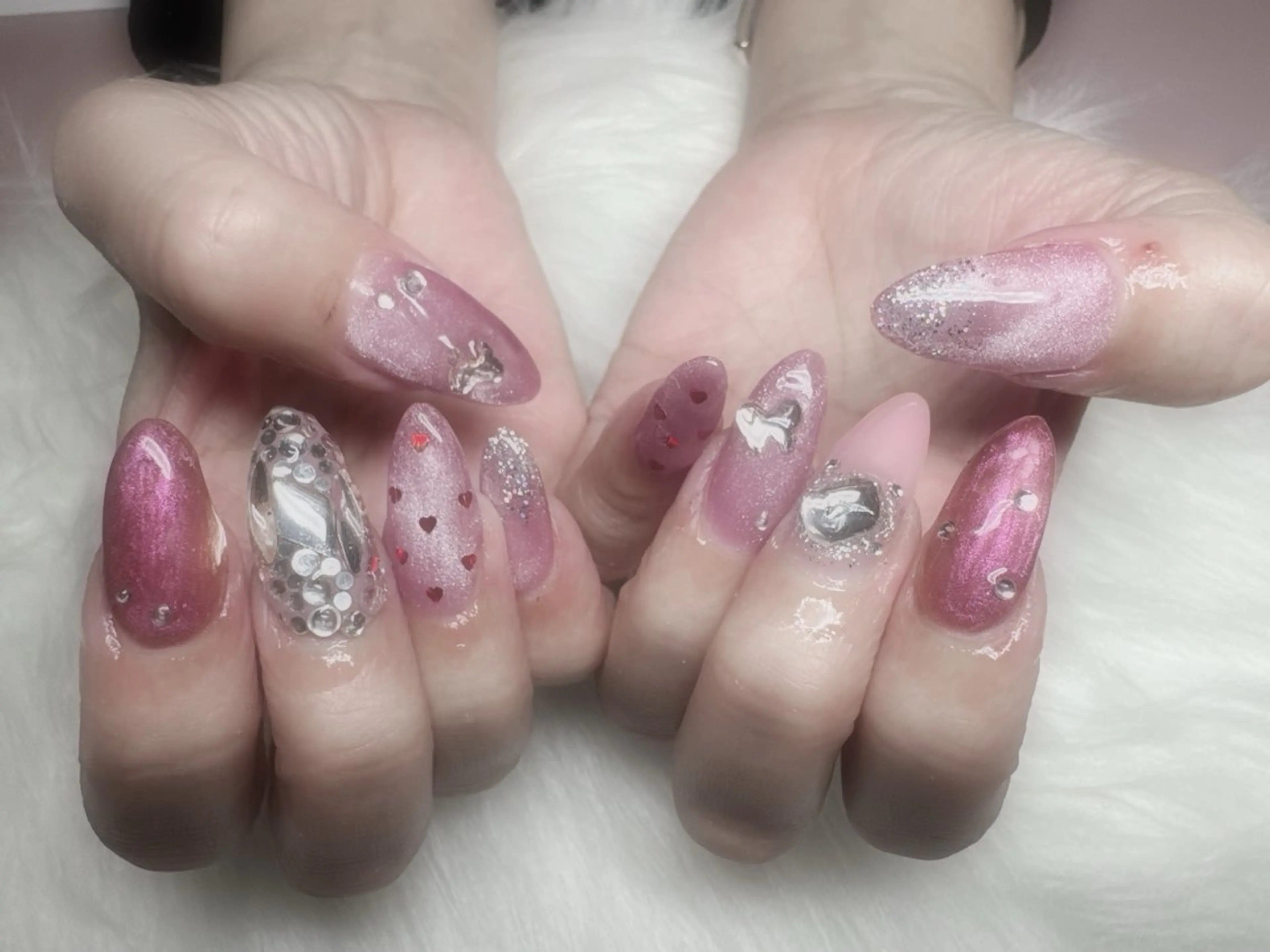ネイル 入学式 卒業式 持ち込み 春ネイル Glitter Nail所属・Glitter Nailのネイルデザイン