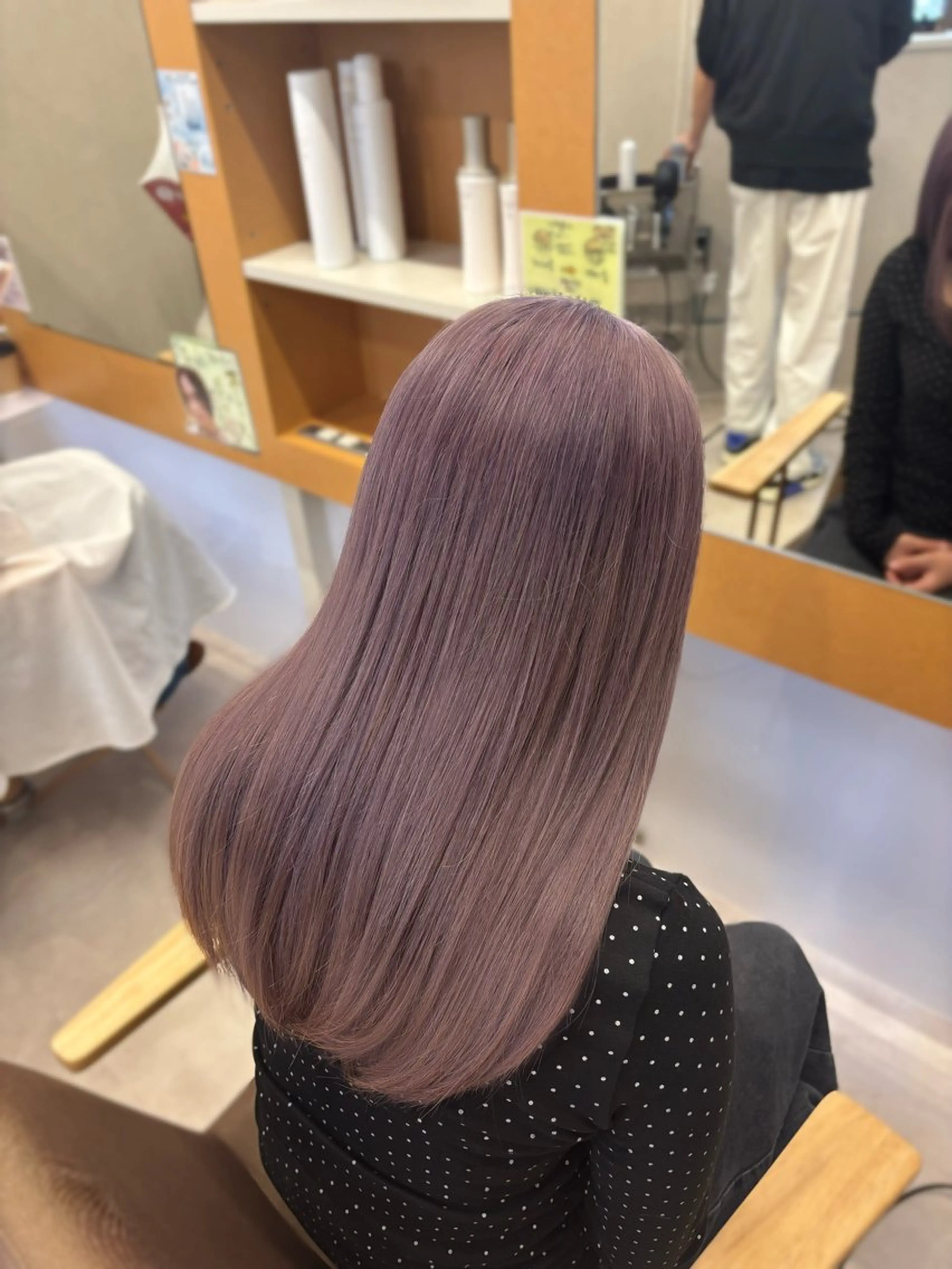 セミロング ヘアカラー 🎀暖色カラー🎀 airi♡のヘアスタイル