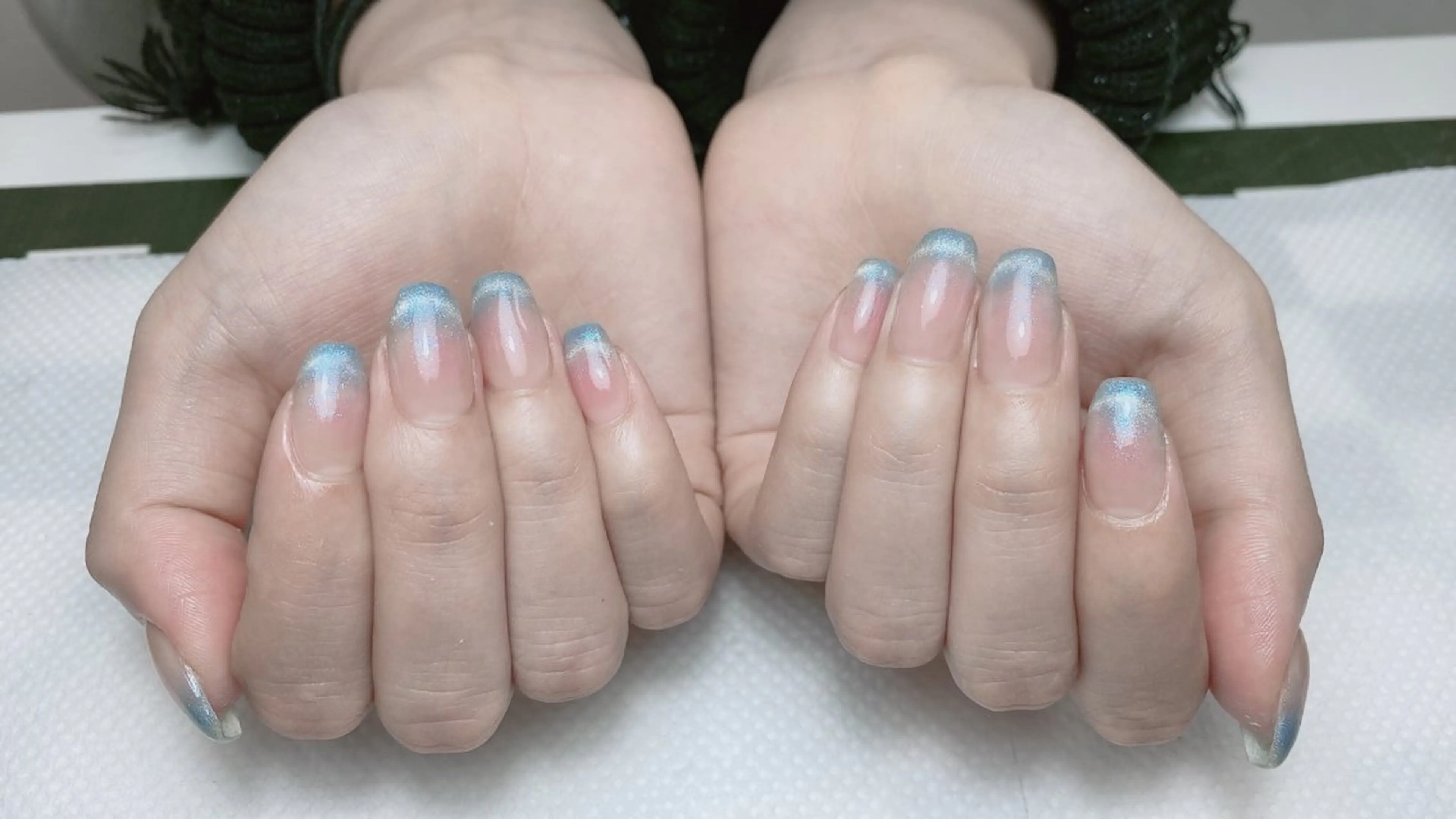 ネイル ハンドネイル オーシャン スカルプネイルサロンのネイルデザイン