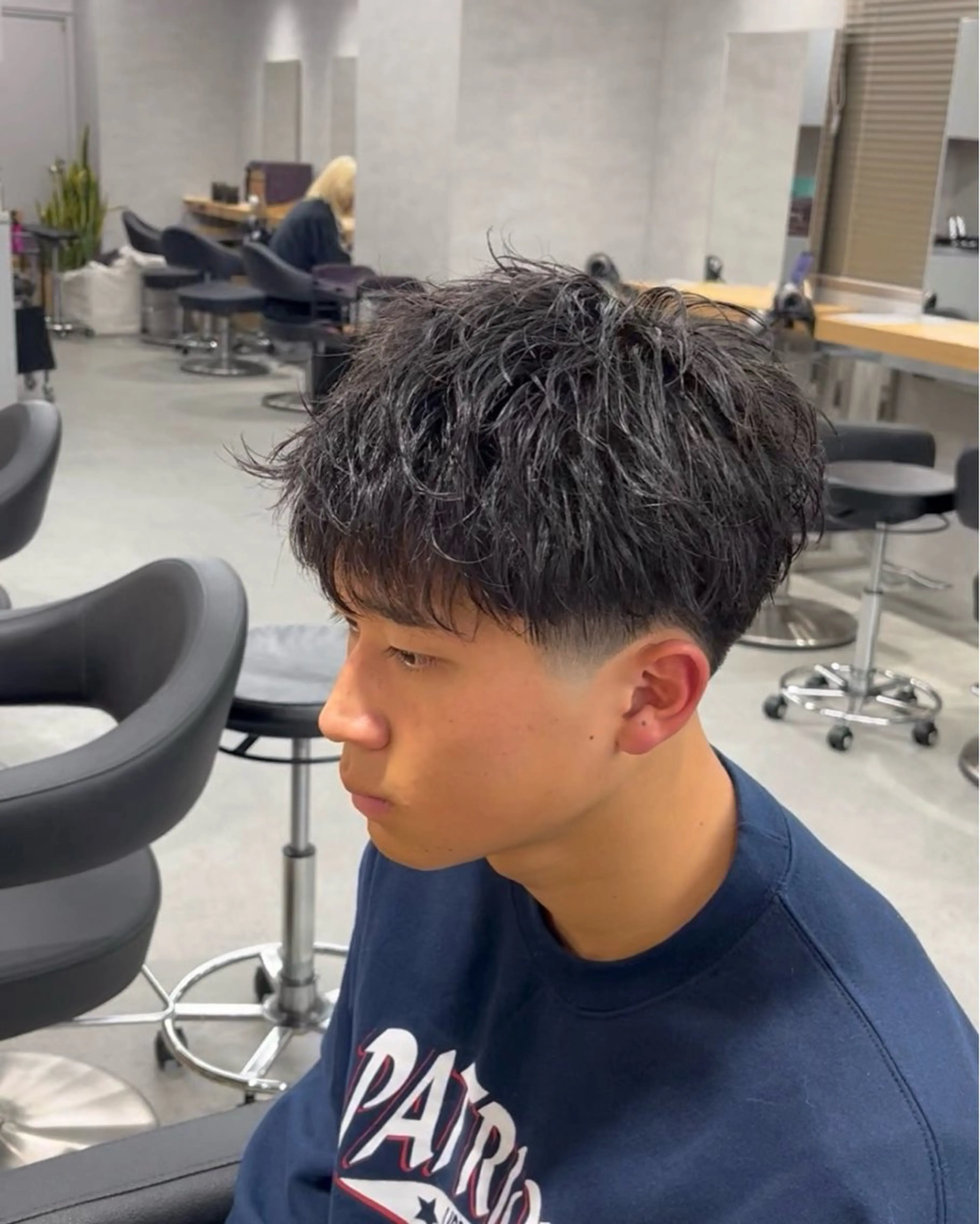 ショート カラー パーマ メンズ カット パーマ 🔥メンズ 特化🔥菊水皐暉🔥のヘアスタイル