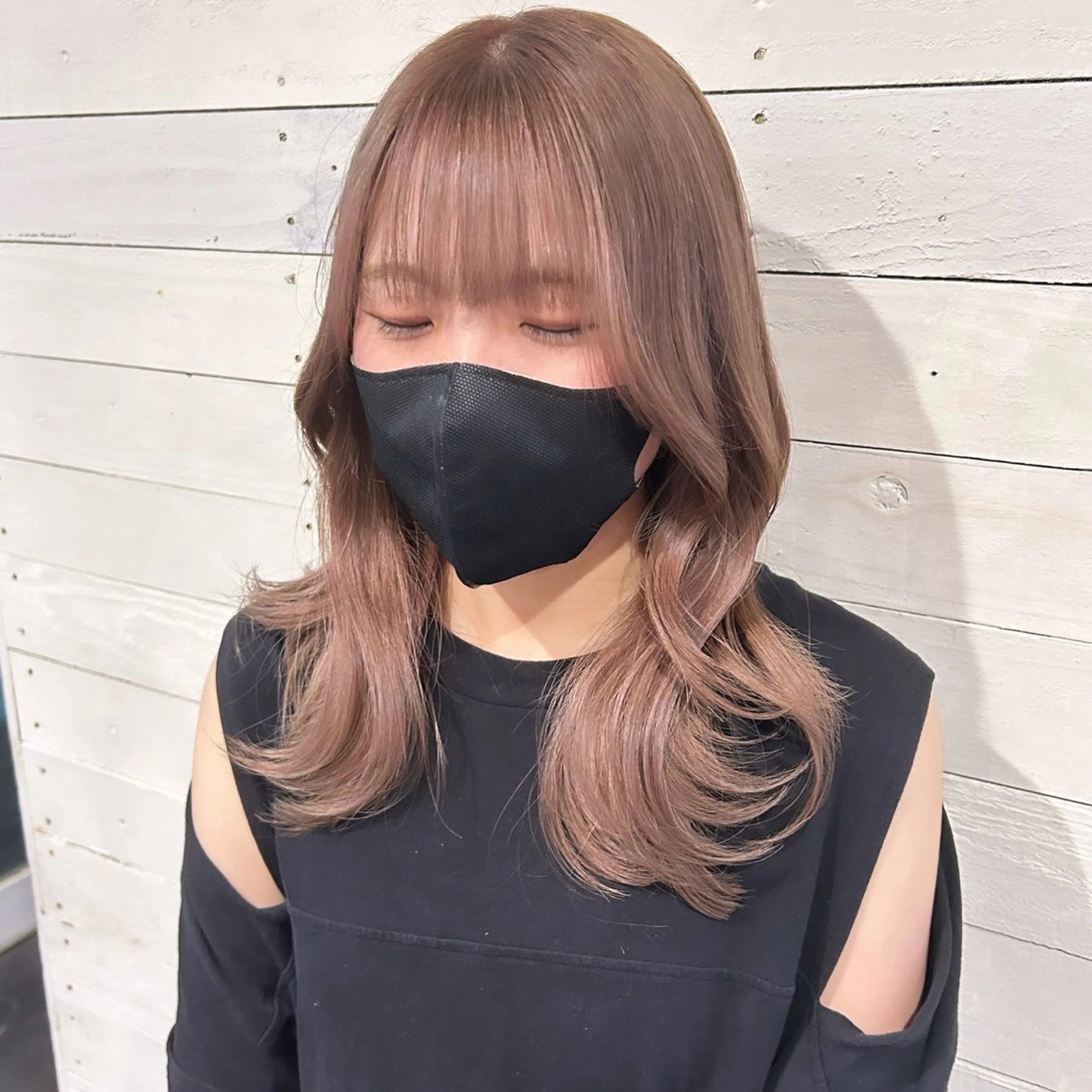 ミディアム カット ヘアカラー トリートメント ブリーチ特化💛 RYUTOのヘアスタイル