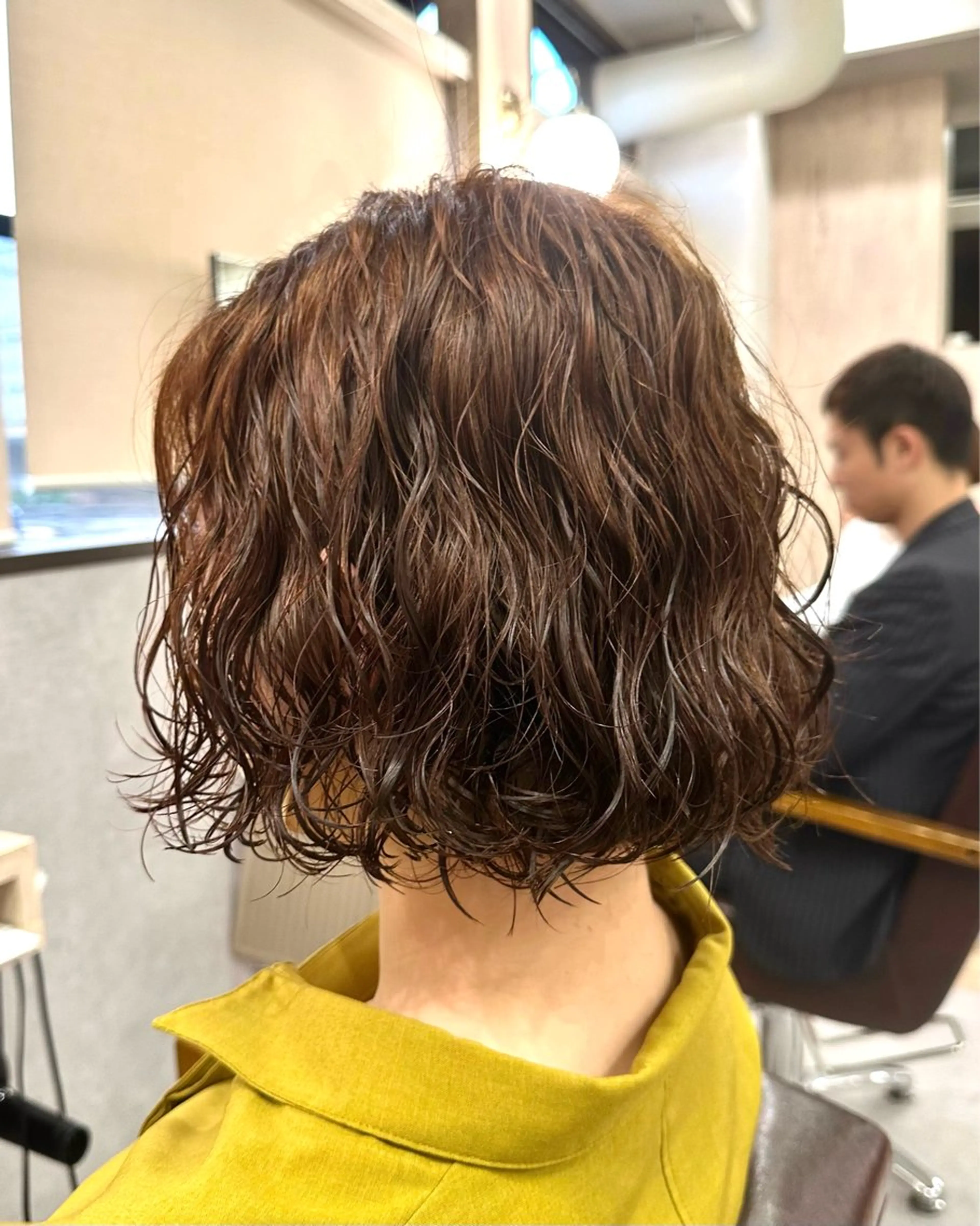 ショート パーマ ボブレイヤー ボブ レイヤーカット CIEL青森店所属・古川 宗永のヘアスタイル