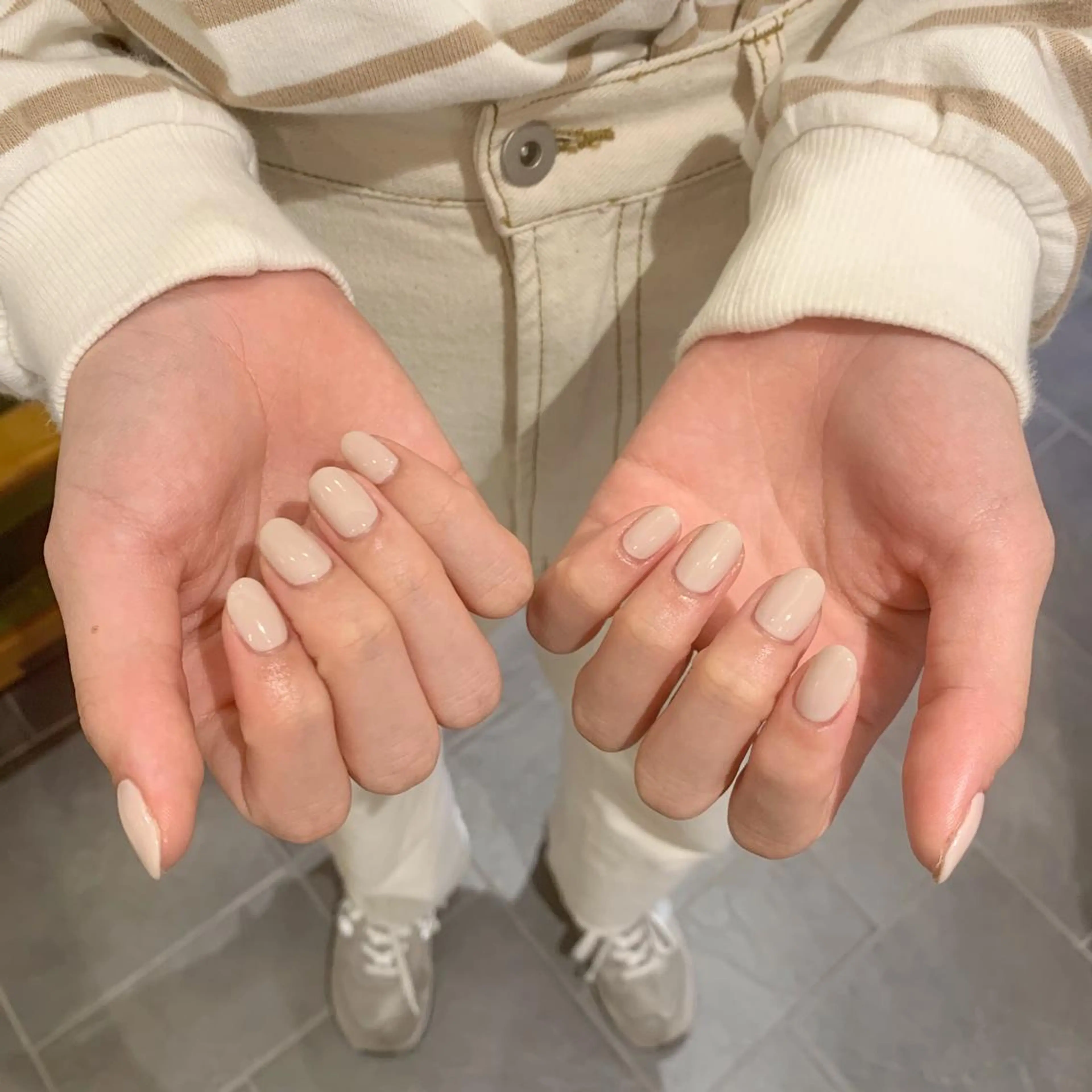 ネイル ジェルネイル ワンカラーネイル パラジェル 鈴木 里奈のネイルデザイン