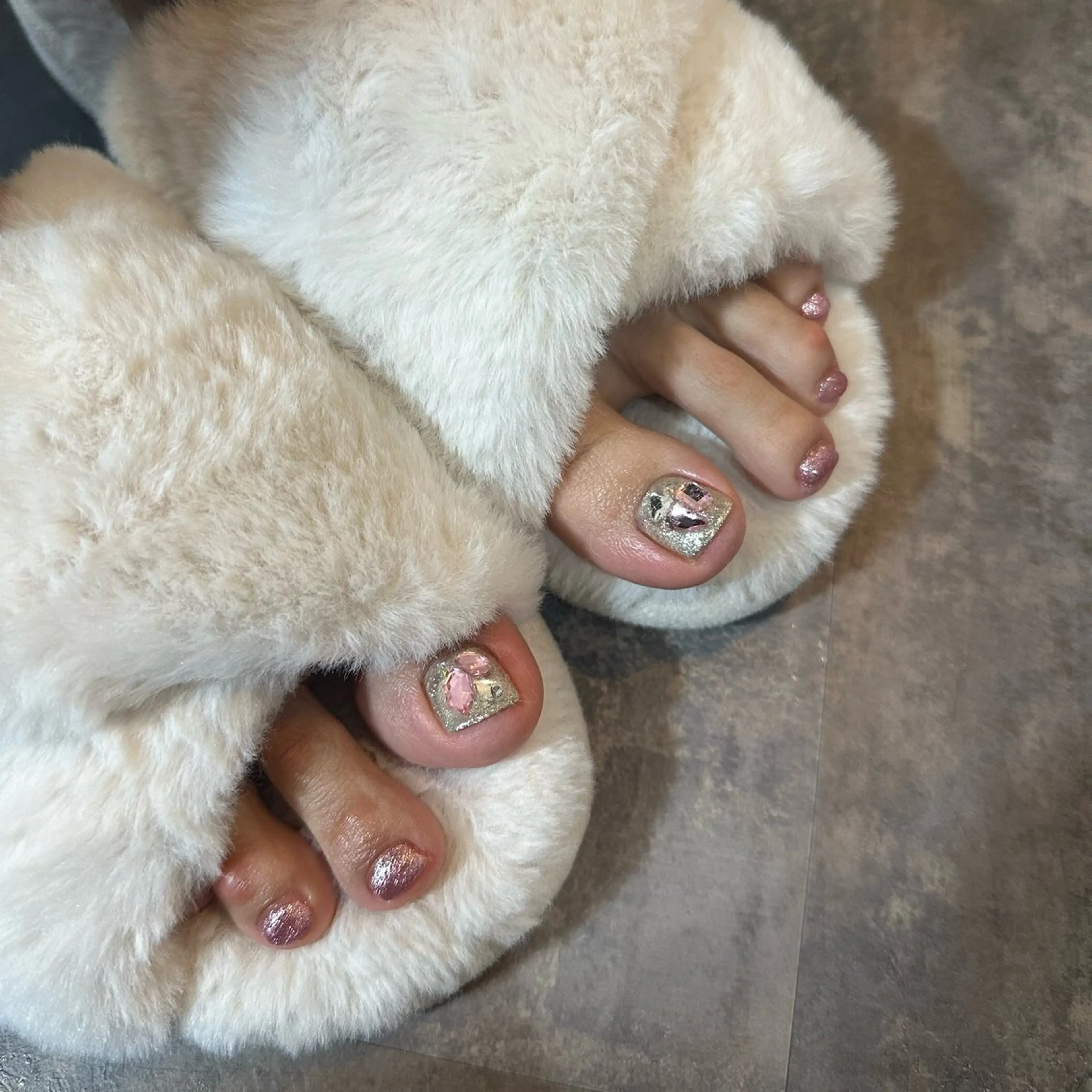 フットネイル（ワンカラー）の写真