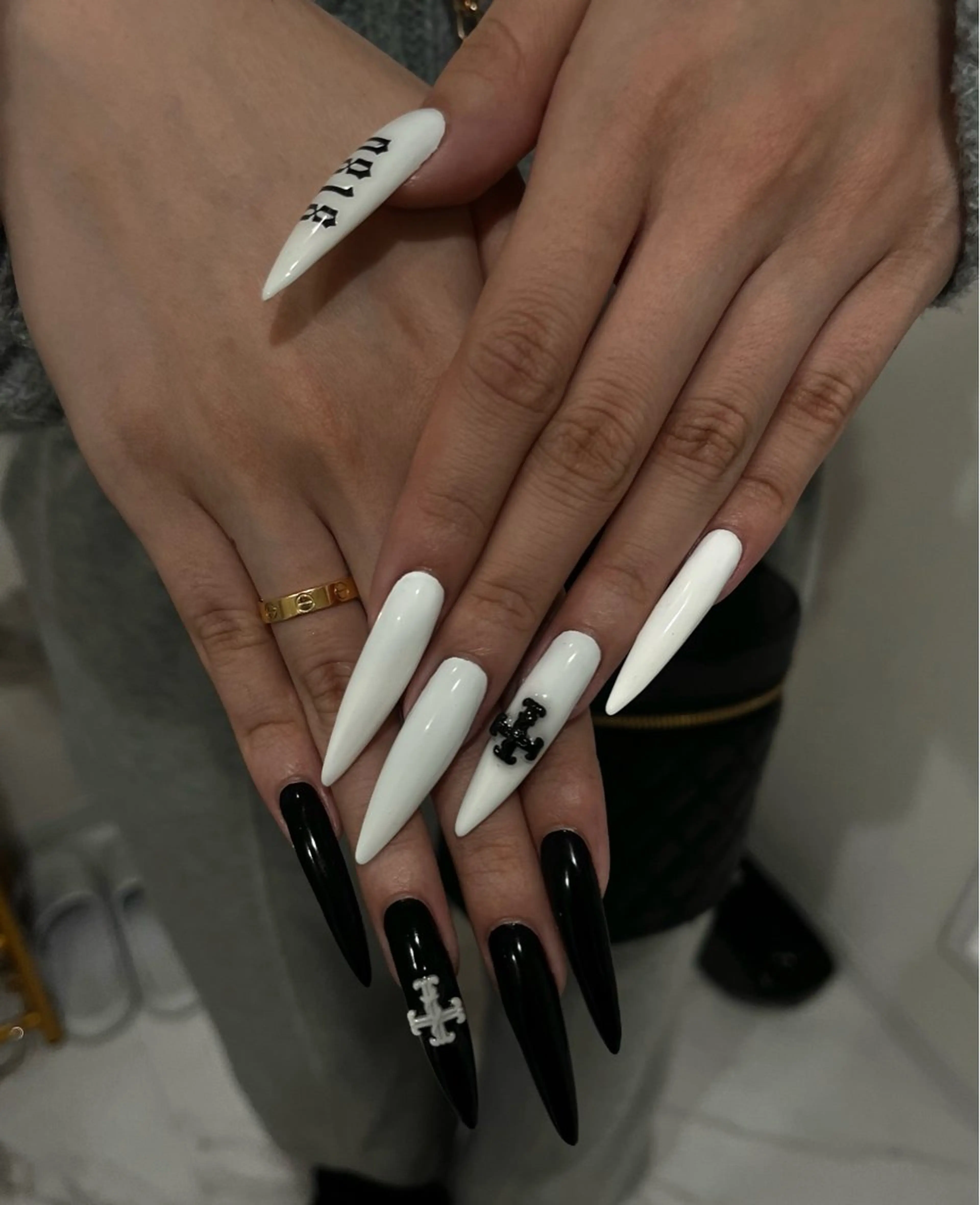 【パーツ付け放題】🍒ロング長さだし,10本アートの写真