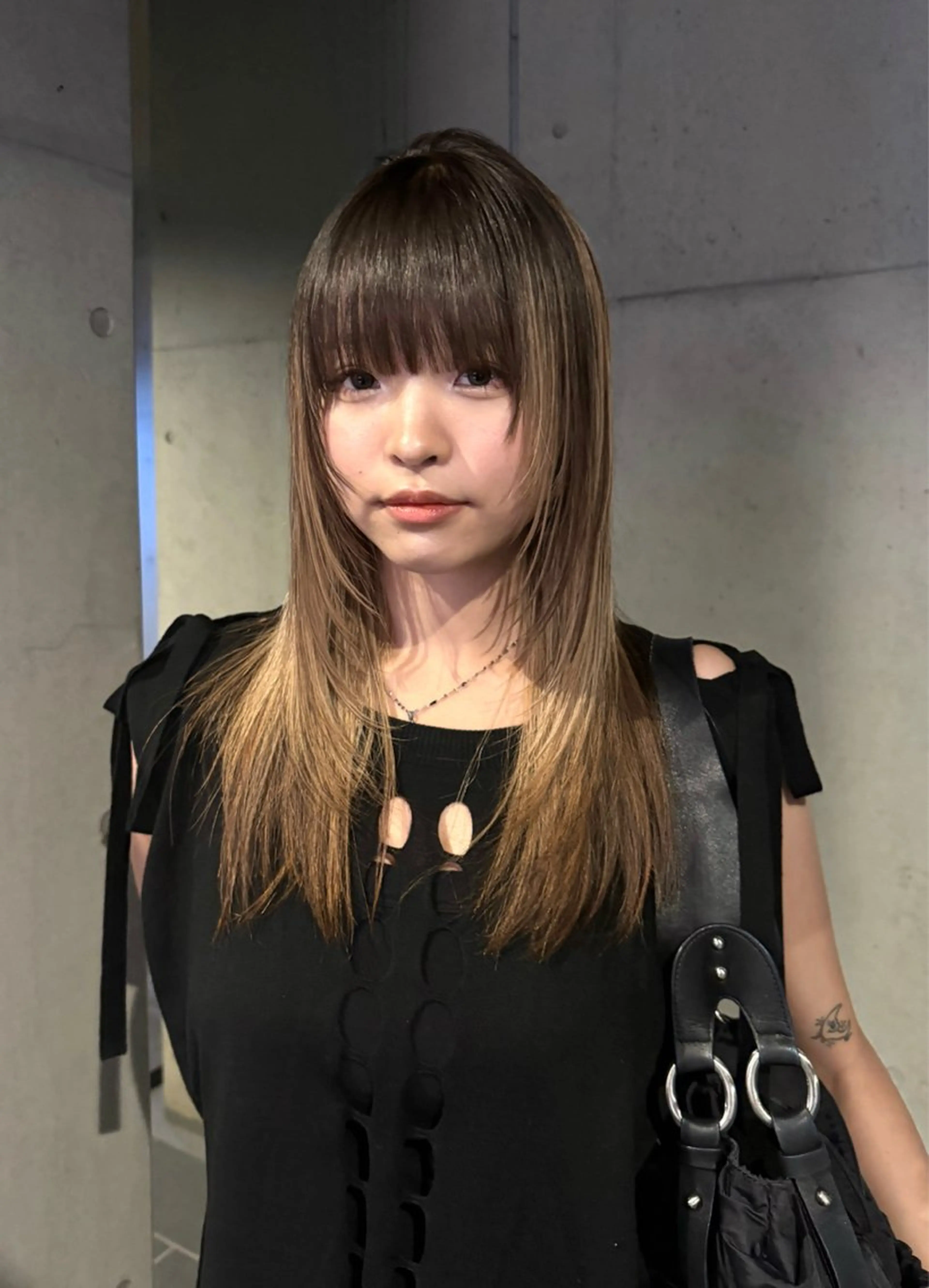 ロング カット ヘアカラー トリートメント だいち/ハイトーン/ デザインカラーのヘアスタイル