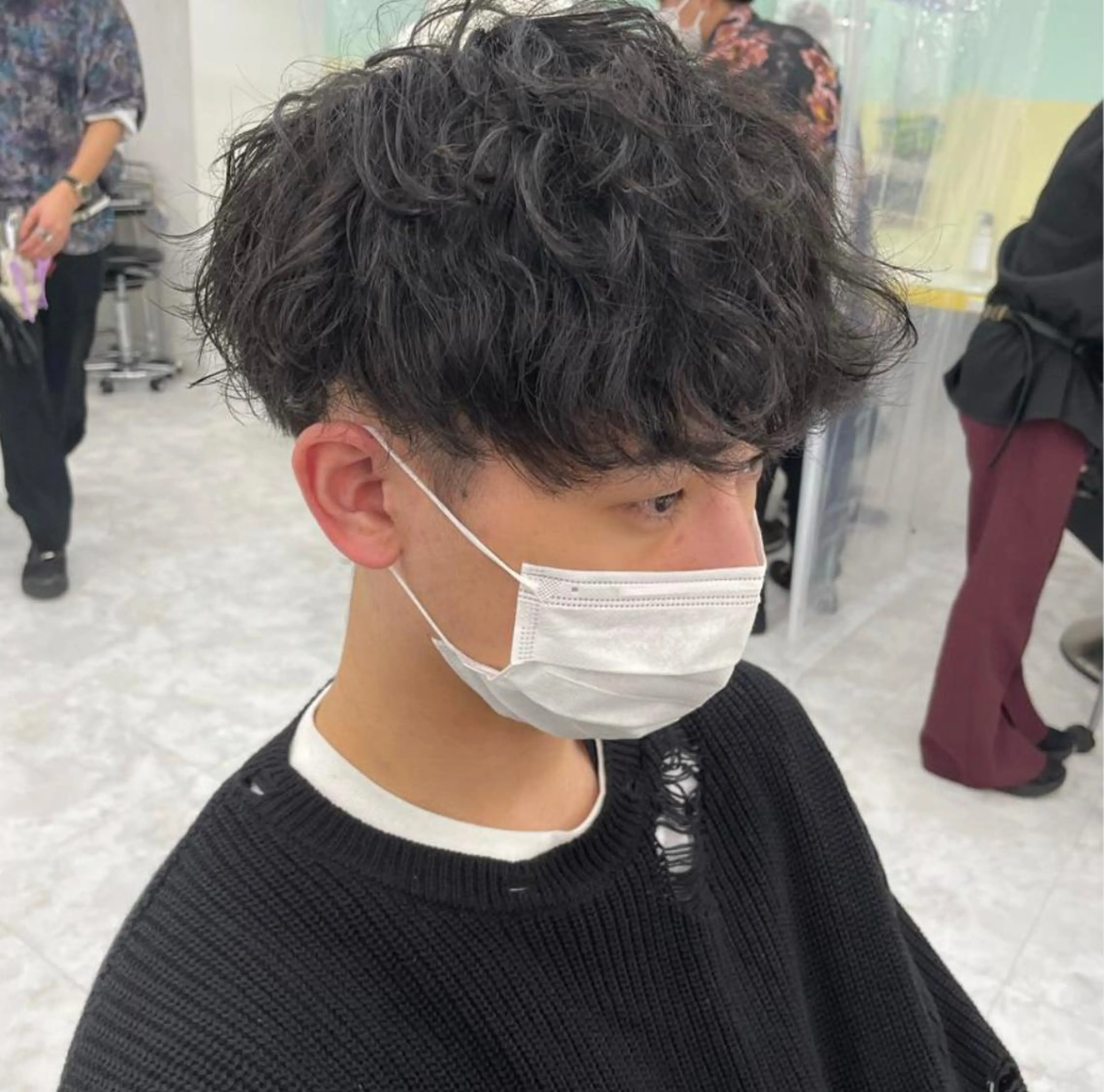 パーマ メンズ カット パーマ 横浜メンズパーマ🔥 大野賢人のヘアスタイル