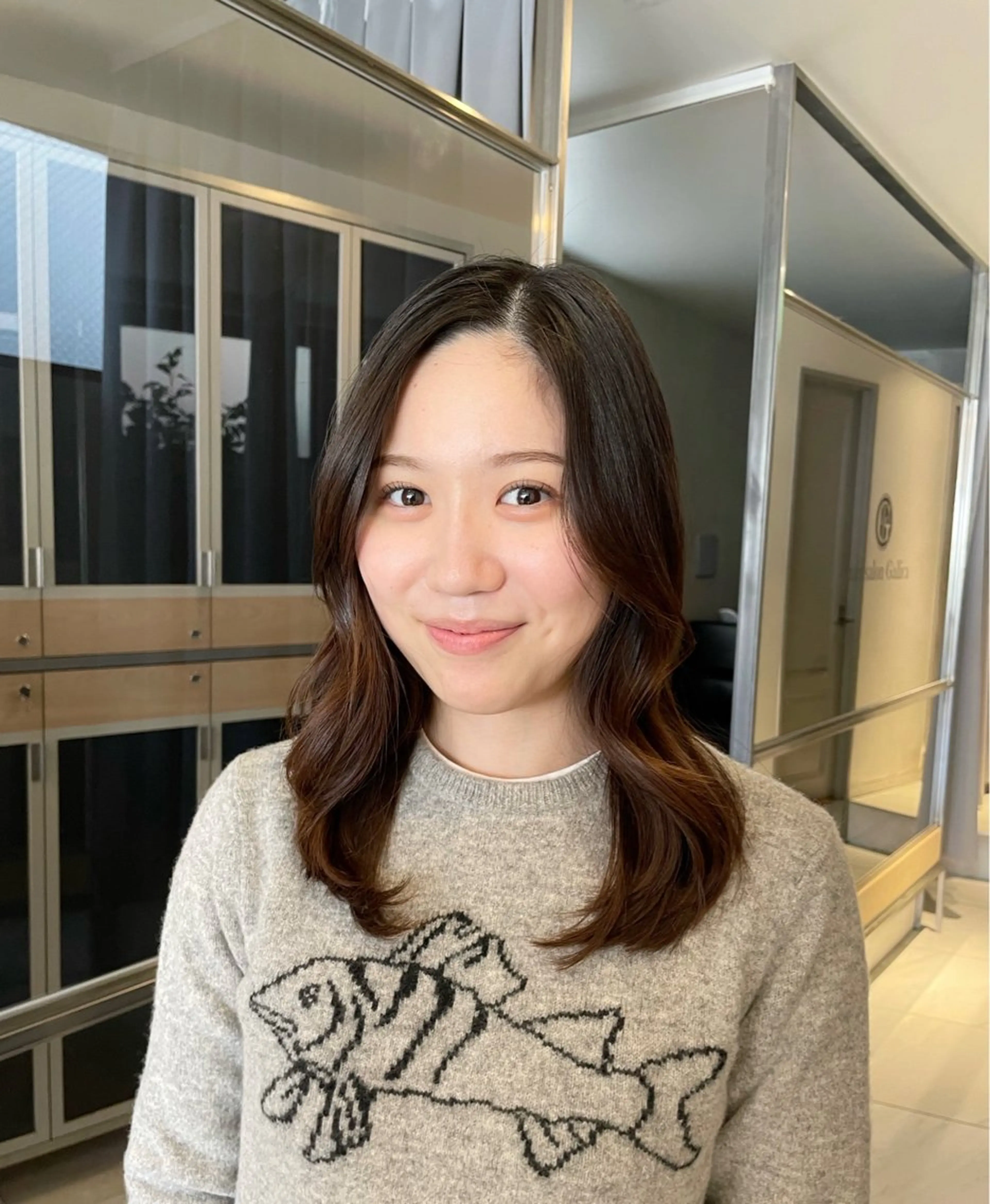 セミロング カラー ヘアアレンジ 艶髪/レイヤーカット 🐣misakiのヘアスタイル