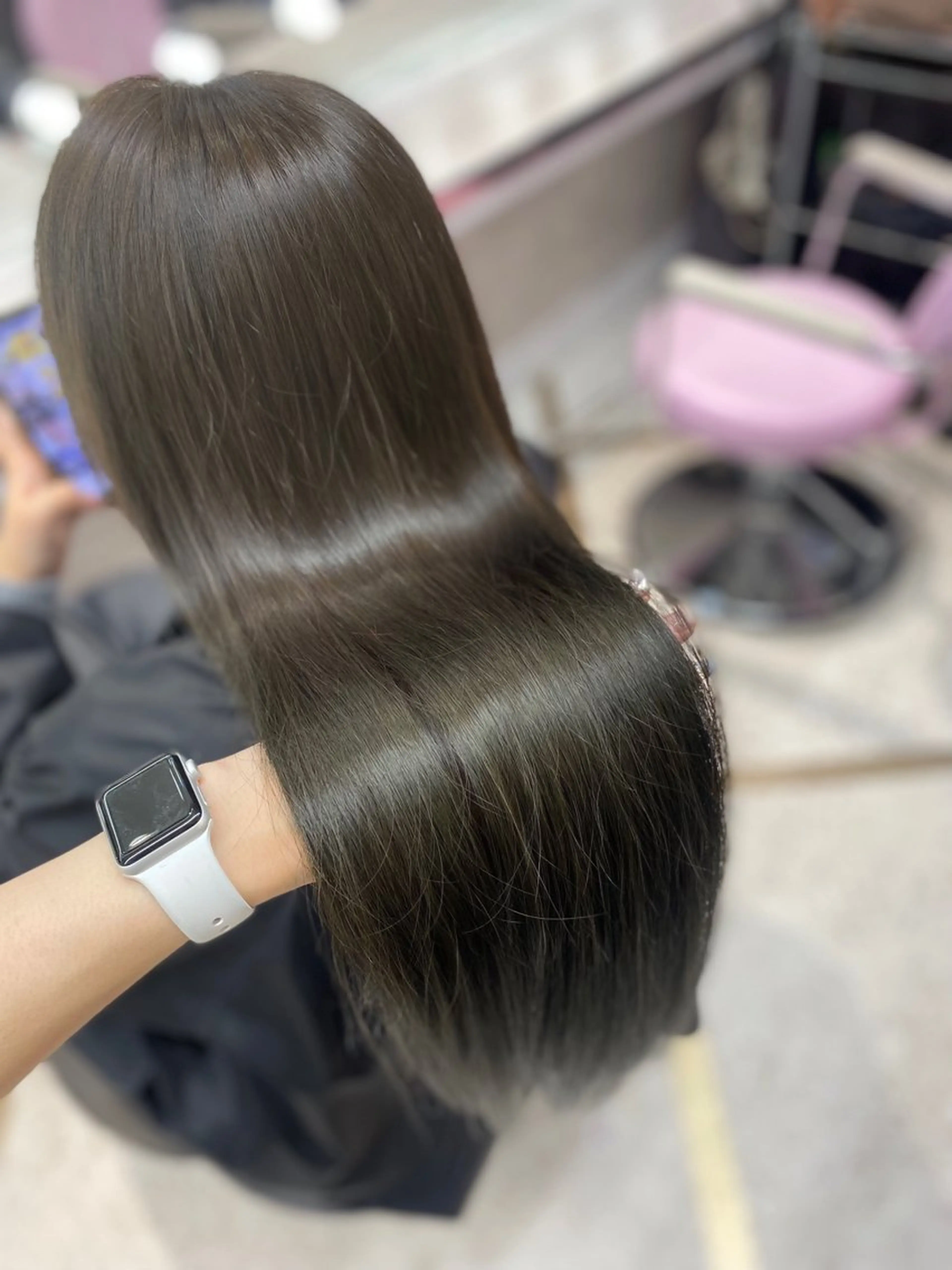 ロング カラー 韓国風モテヘア 🇰🇷aki♡のヘアスタイル