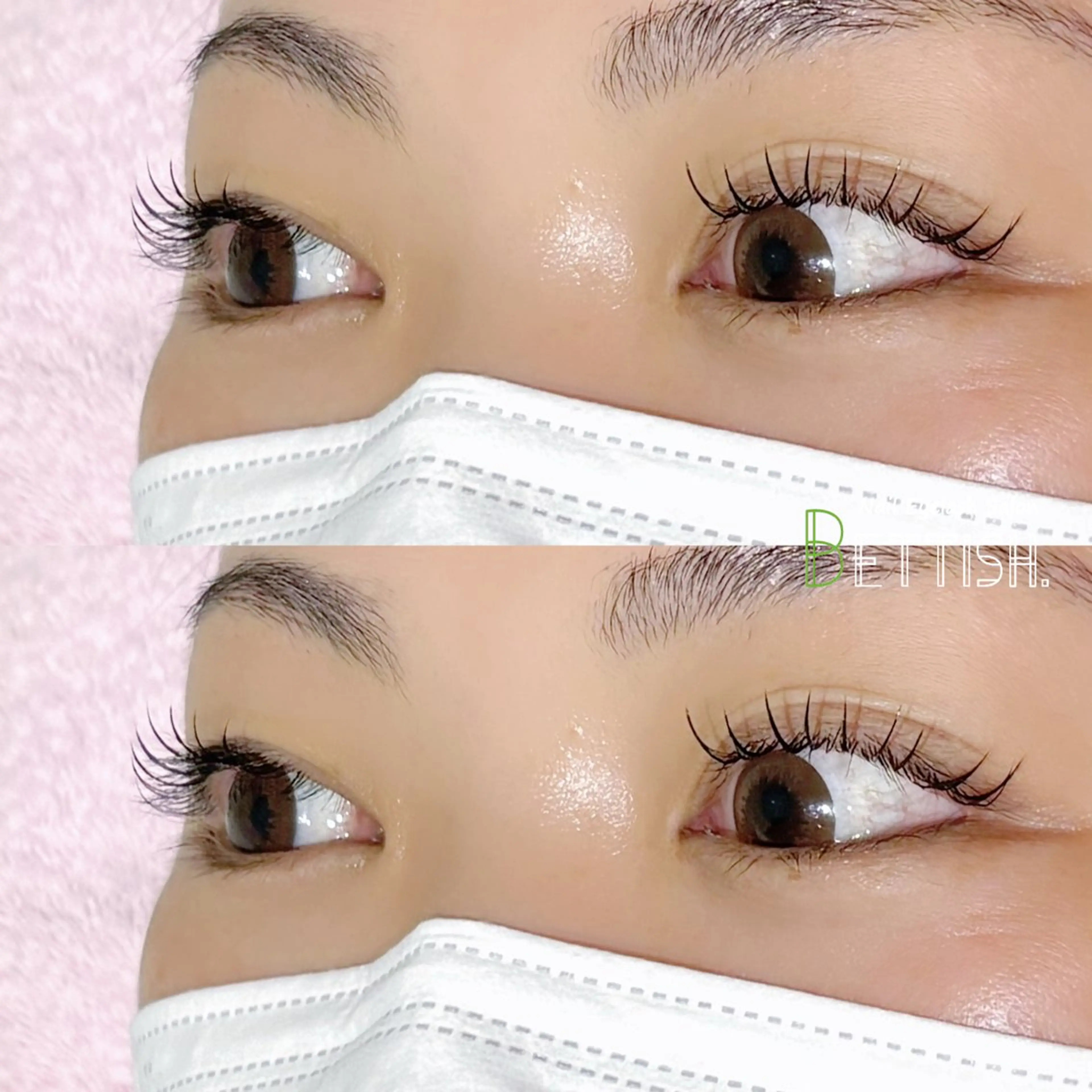 マツエク・マツパ フラットラッシュ BETTISH🩵 SERIのマツエク・マツパデザイン