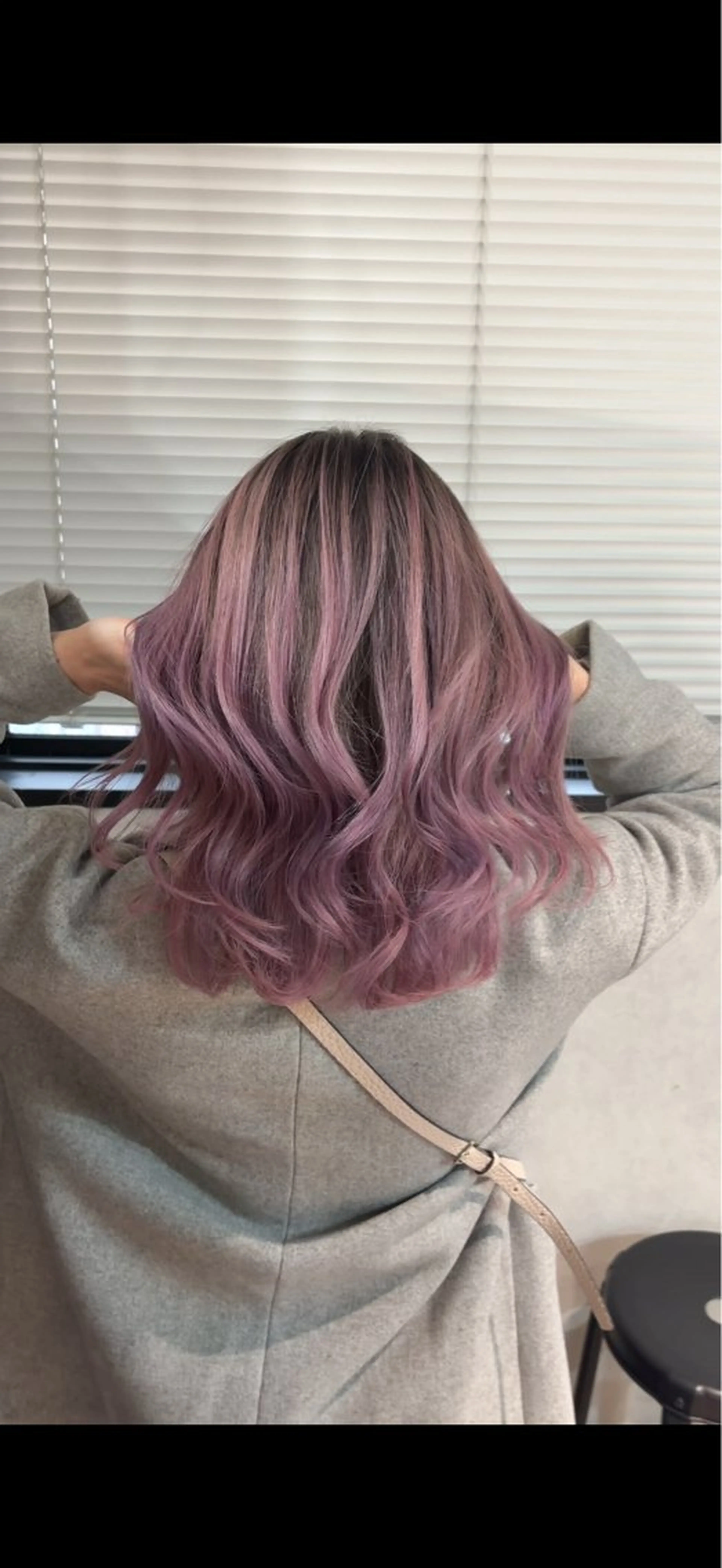 ミディアム カラー バレイヤージュ ピンクカラー レイヤーカット ヘアカラー 🌟心斎橋レイヤー 艶ハイトーン/ウルフのその他イメージ