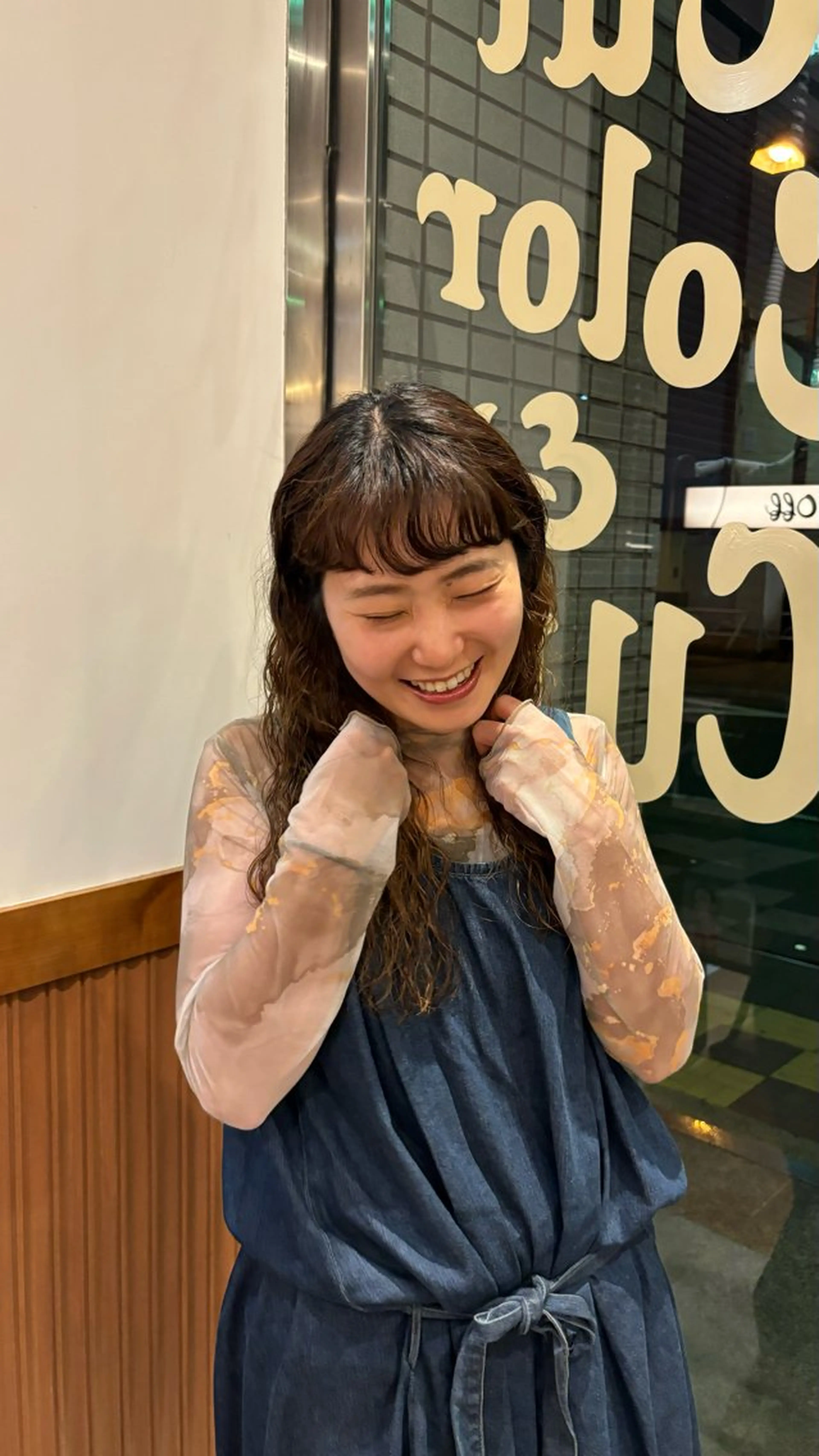 ロング パーマ ロング SASAnagano 堀内未梨のヘアスタイル