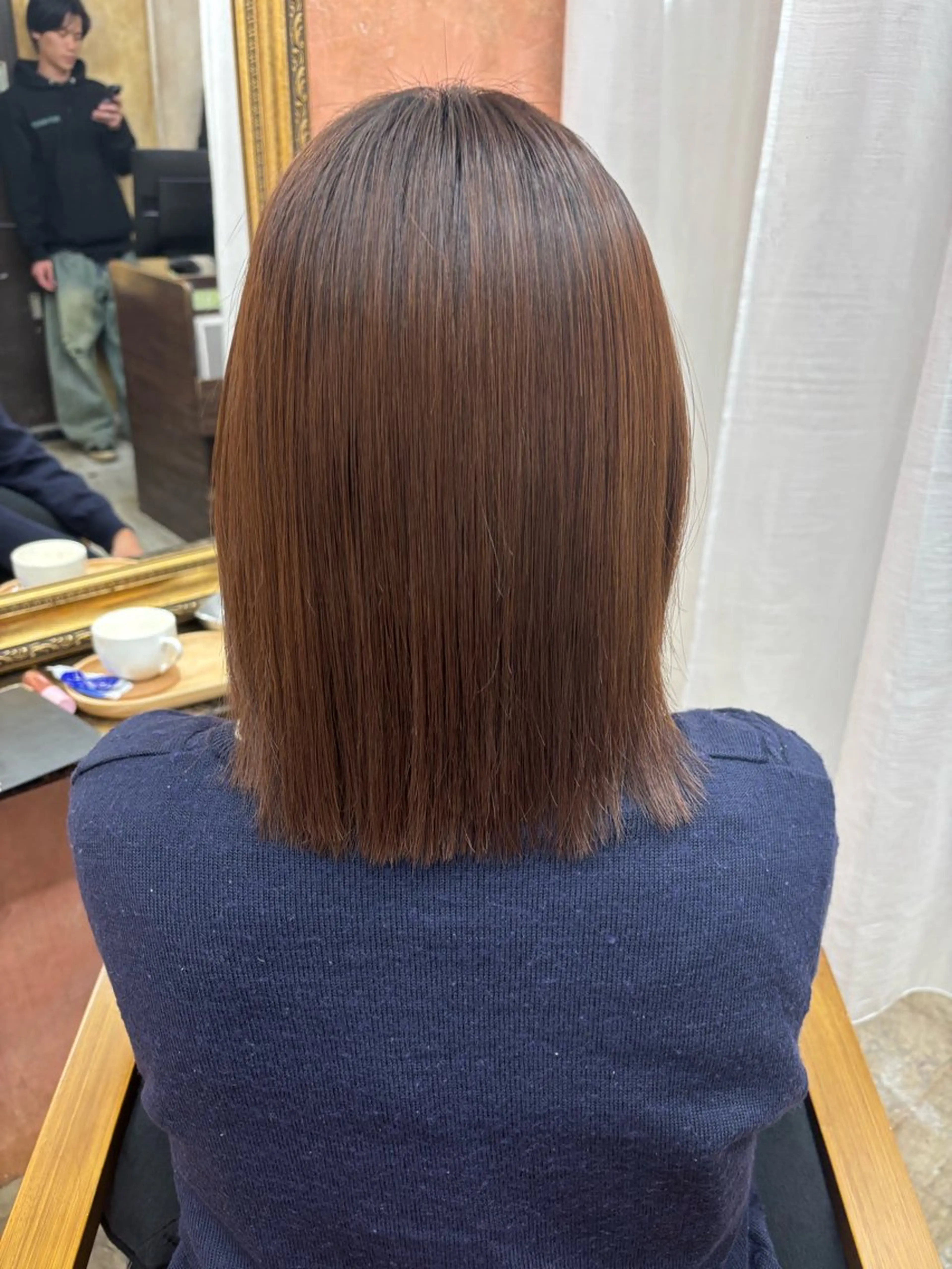 ショート 縮毛矯正 大本 涼風のヘアスタイル
