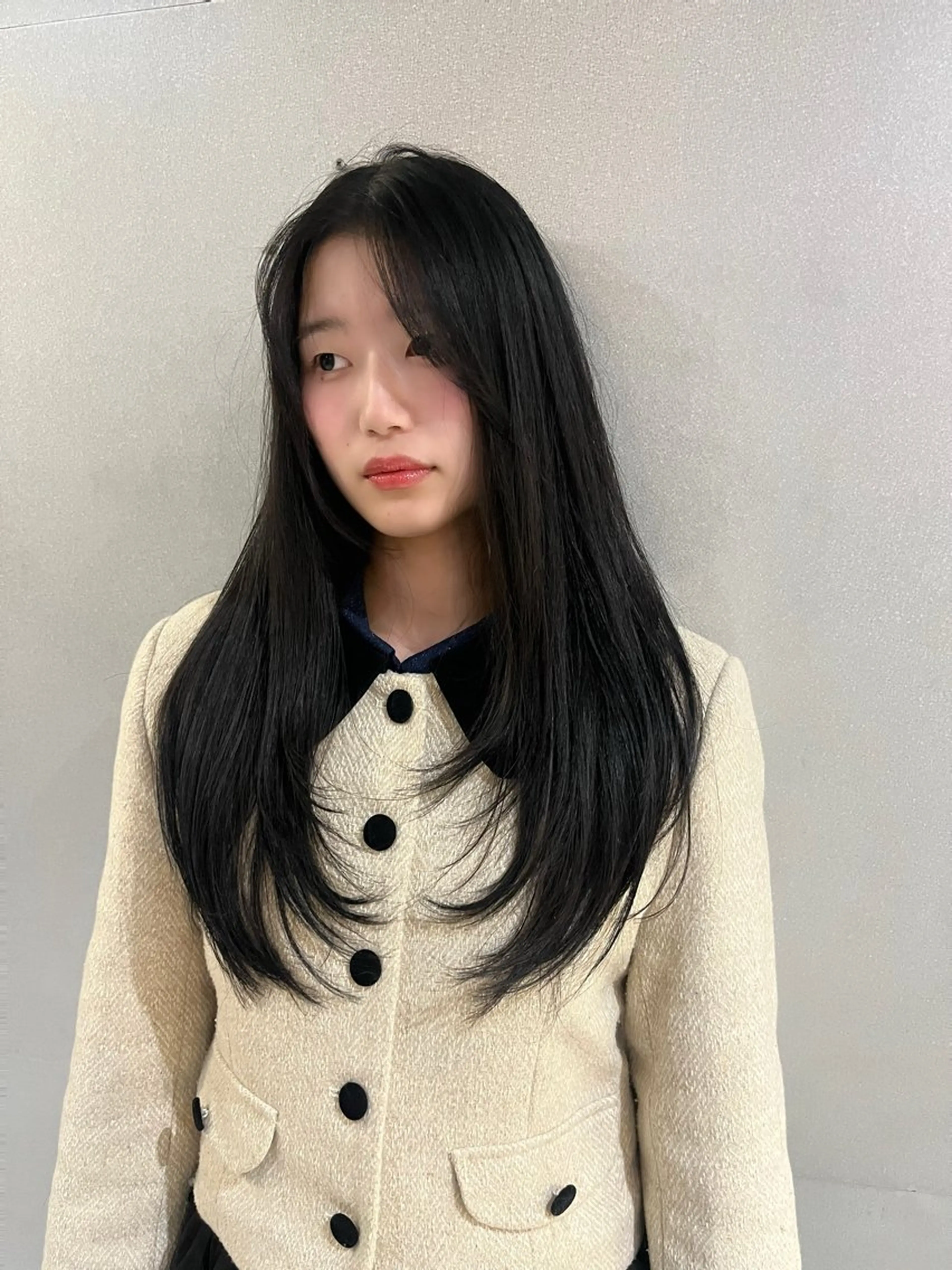 ロング レイヤーカット 無料カット/ハイ トーンカラー/きらのヘアスタイル