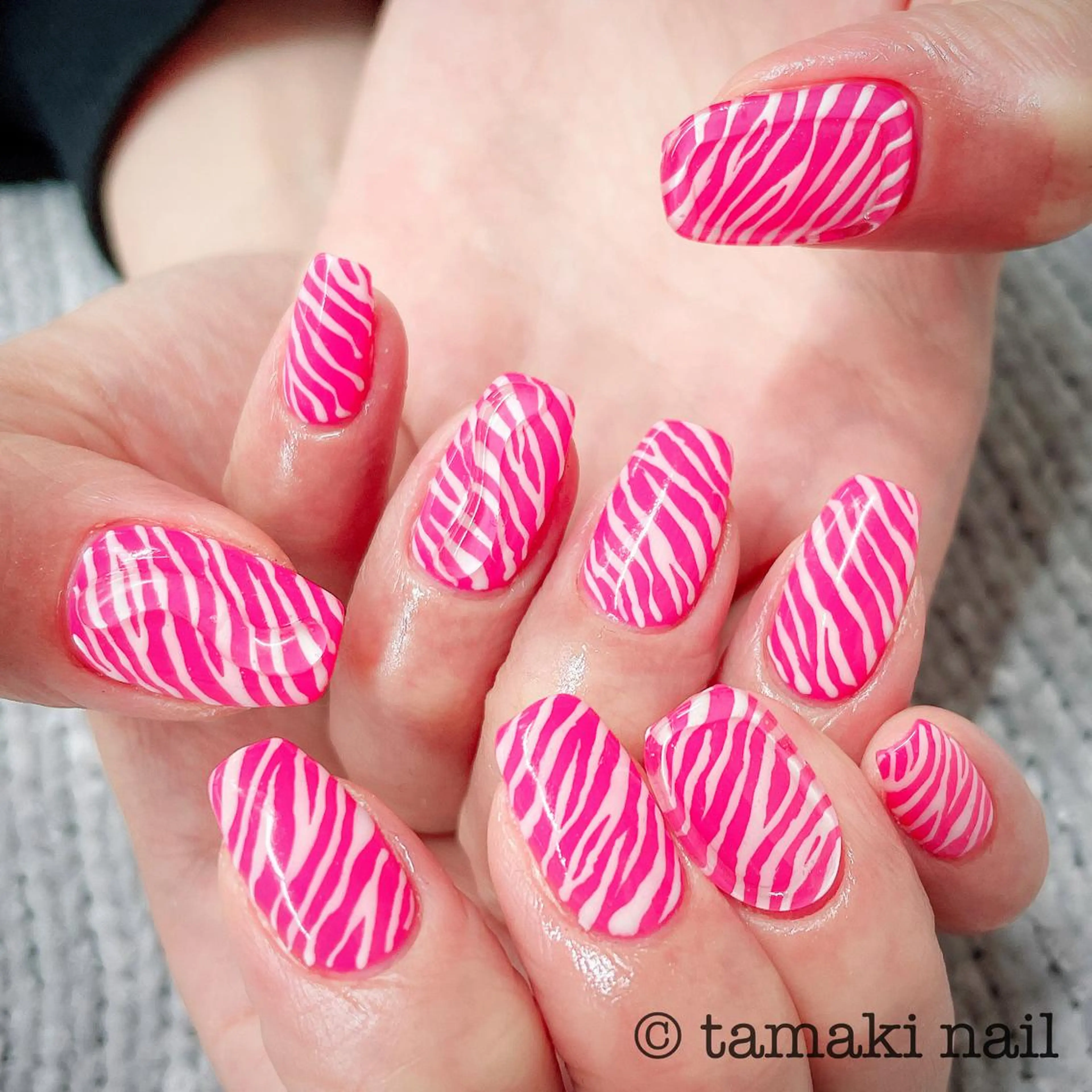 ネイル アニマル柄 ハンドネイル MAYME所属・MAYME TAMAKIのネイルデザイン