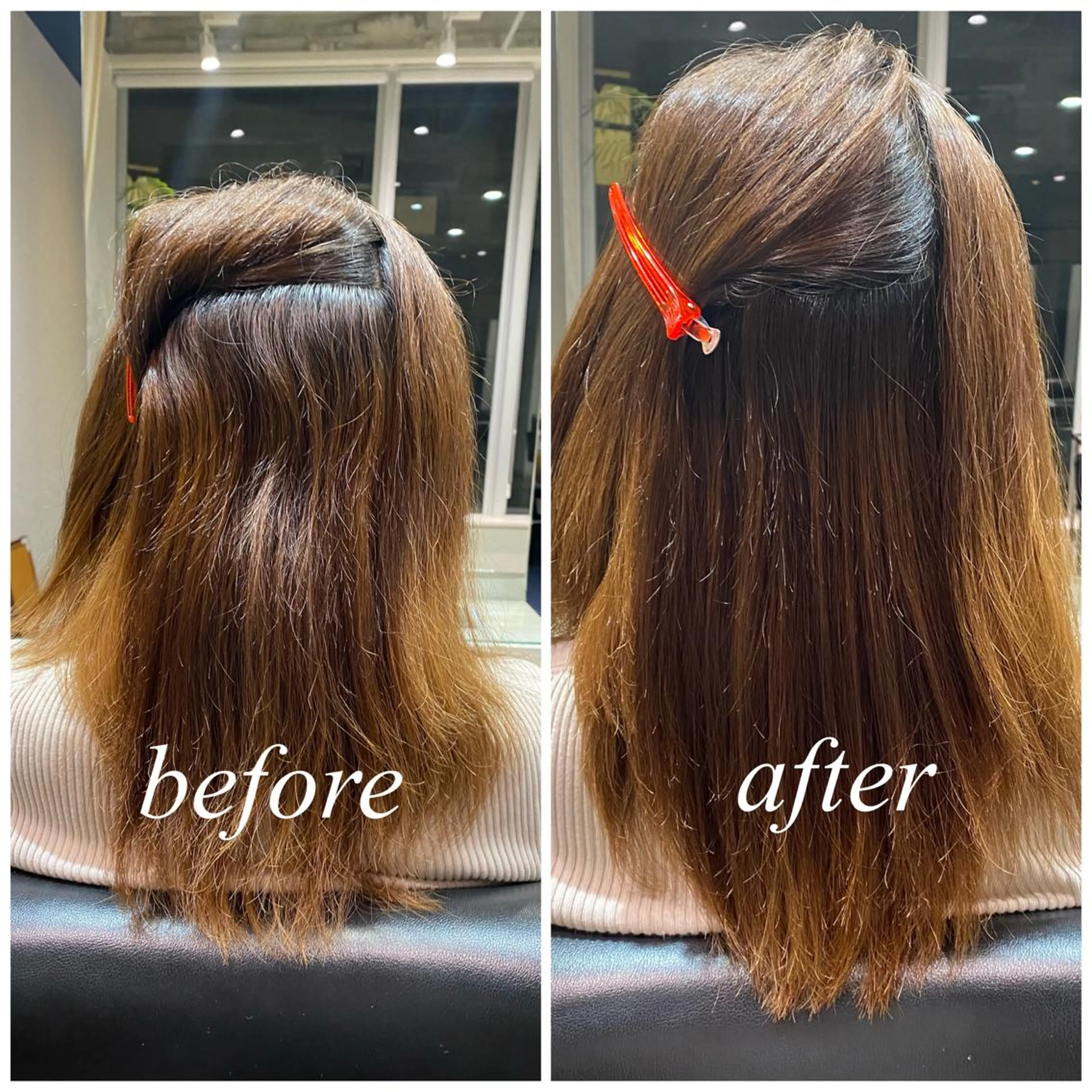 セミロング 縮毛矯正 ｼｮｰﾄﾓﾃﾞﾙさん 大募集🌟Mayuのヘアスタイル