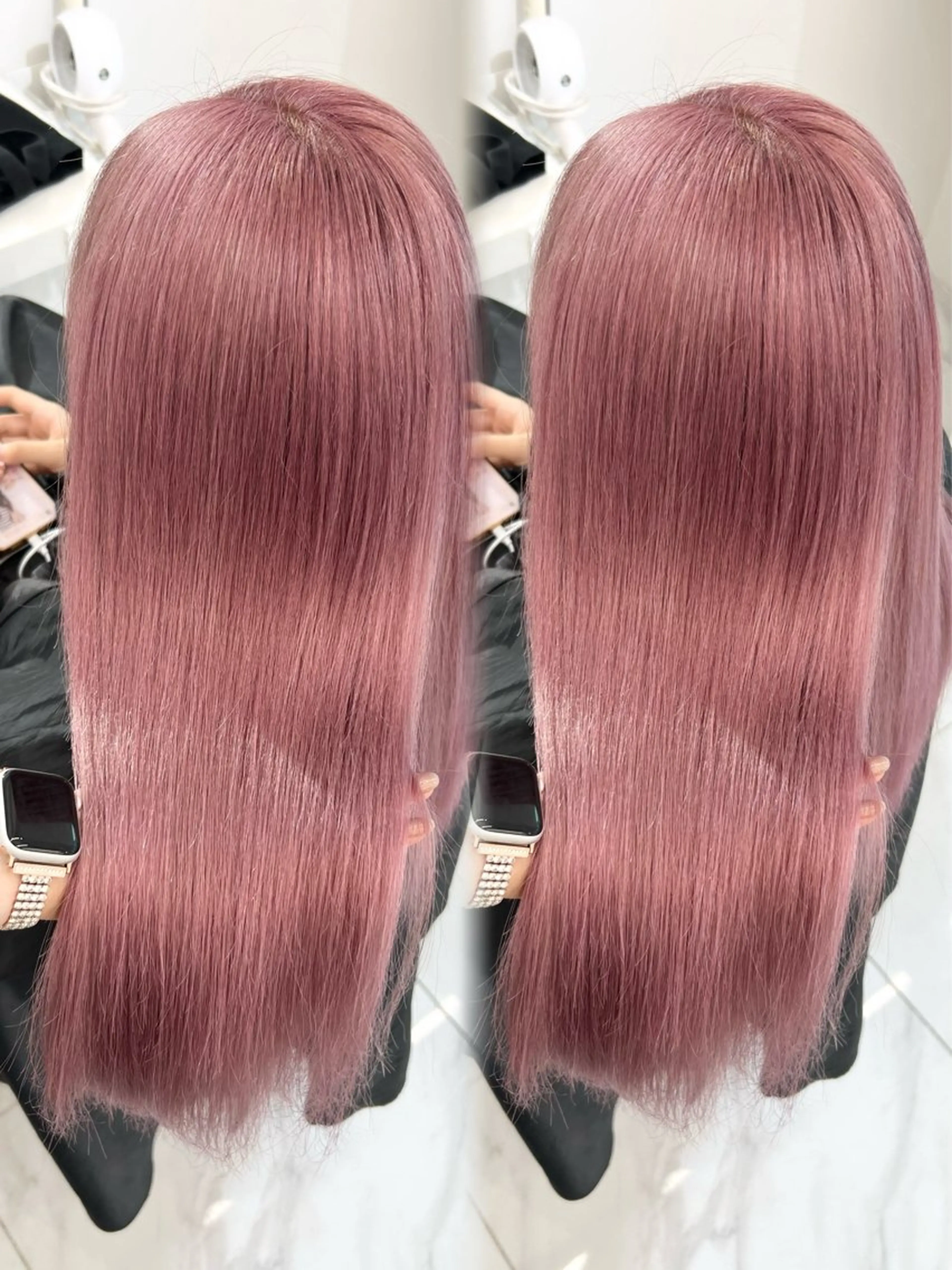 セミロング カラー ベージュカラー ブリーチ ケアブリーチ ダブルカラー ハイトーンカラー ヘアカラー トリートメント 盛れる顔周り🤍渋谷 Risa🎀のヘアスタイル