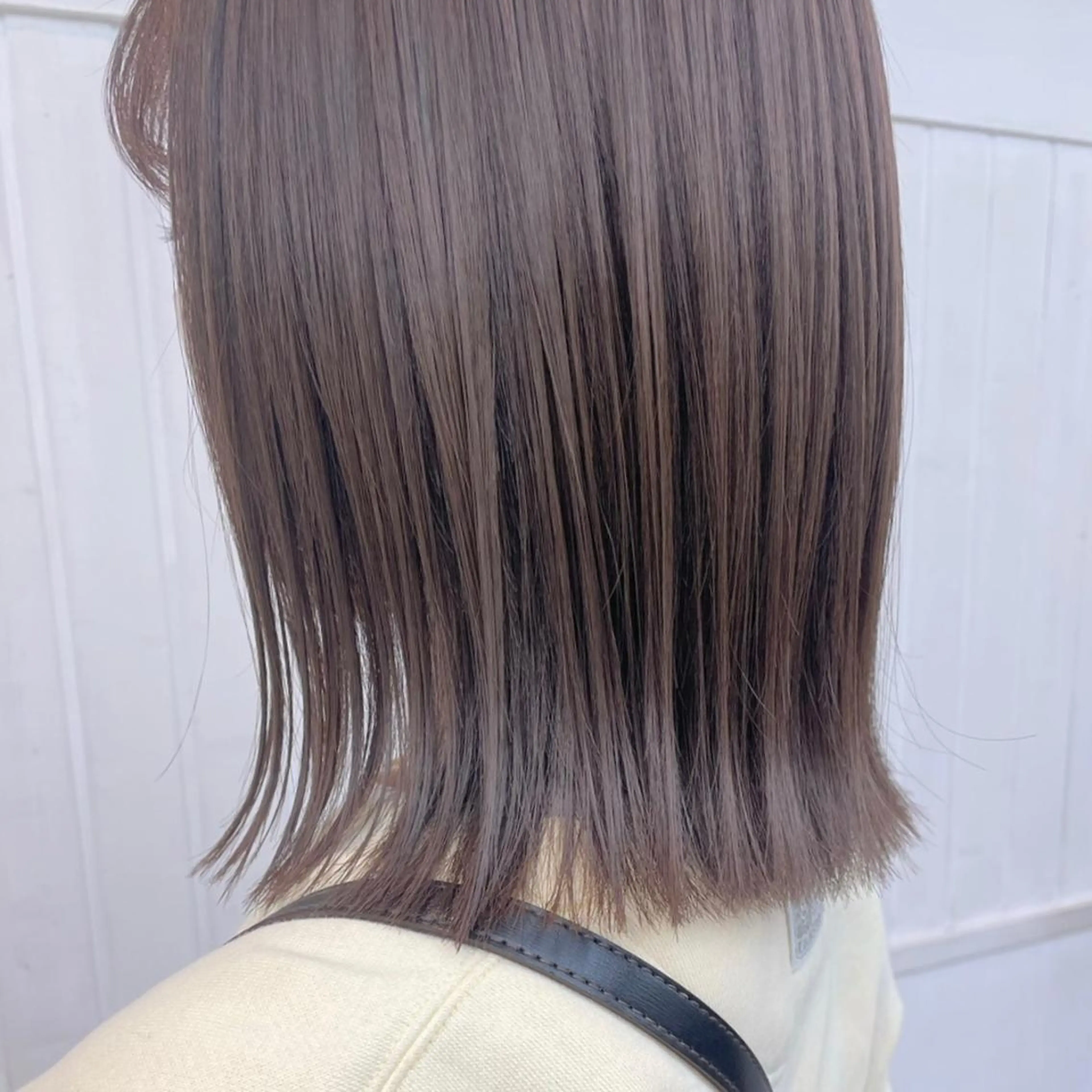 ミディアム カラー アディクシーカラー アッシュ バレイヤージュ ミストバング ベージュカラー カット ヘアカラー トリートメント N° anfeel 渋谷🪞🫧のヘアスタイル