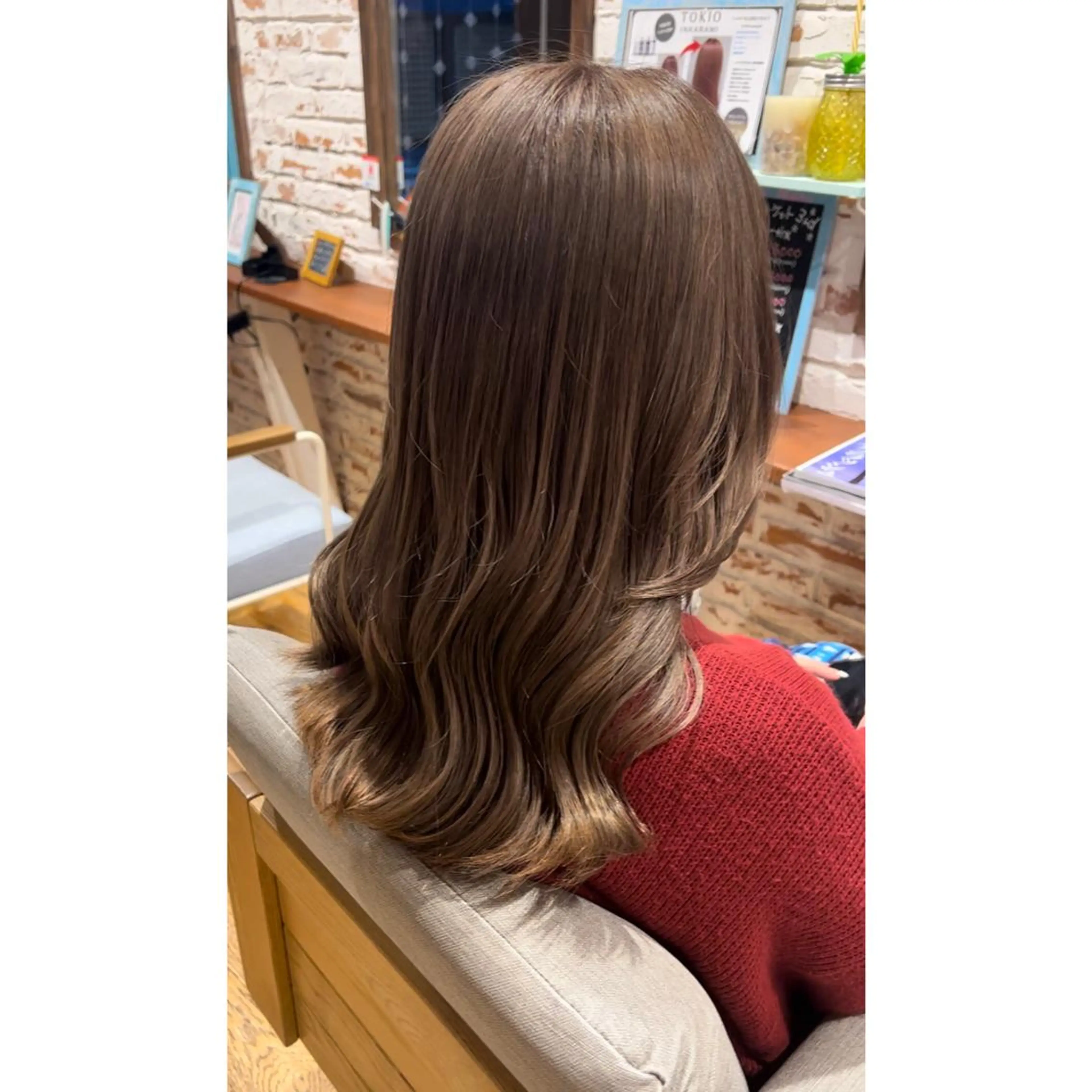 ロング ヘアカラー トリートメント ハイトーン/ ダブルカラー/透明感のヘアスタイル