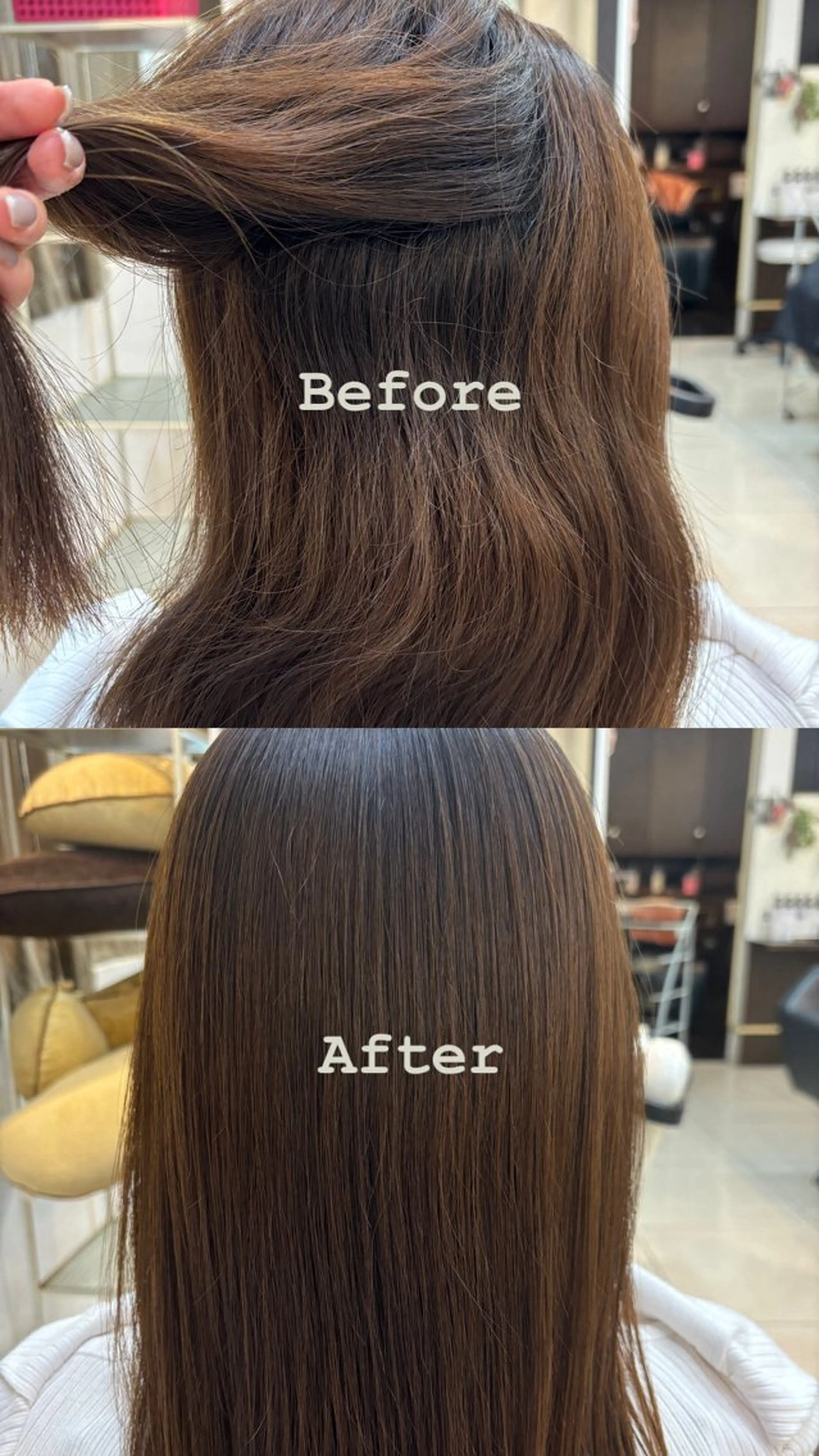 ロング パーマ 縮毛矯正 Riko 🎀🍪のヘアスタイル