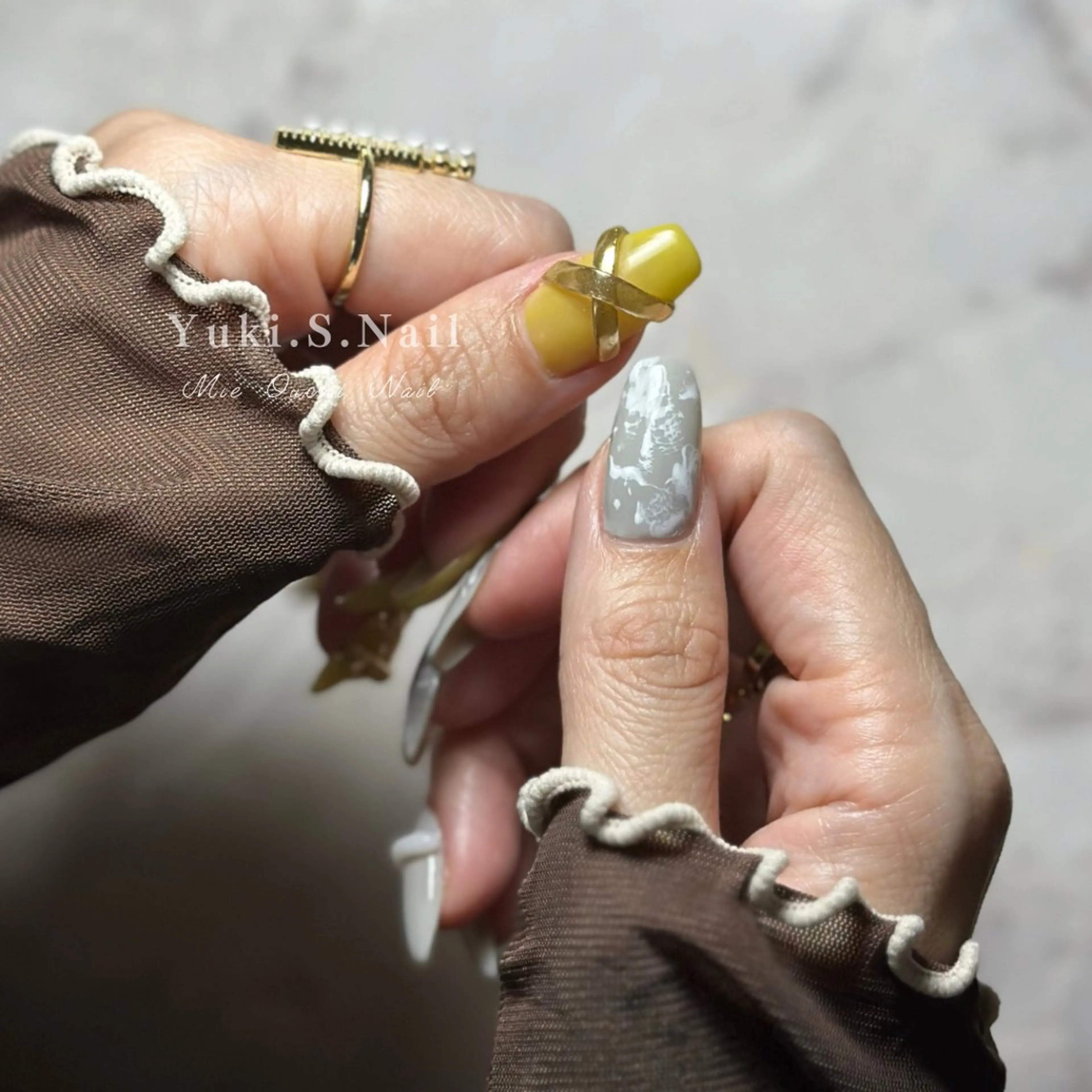 ロング ハンドネイル Yuki S.Nailのネイルデザイン