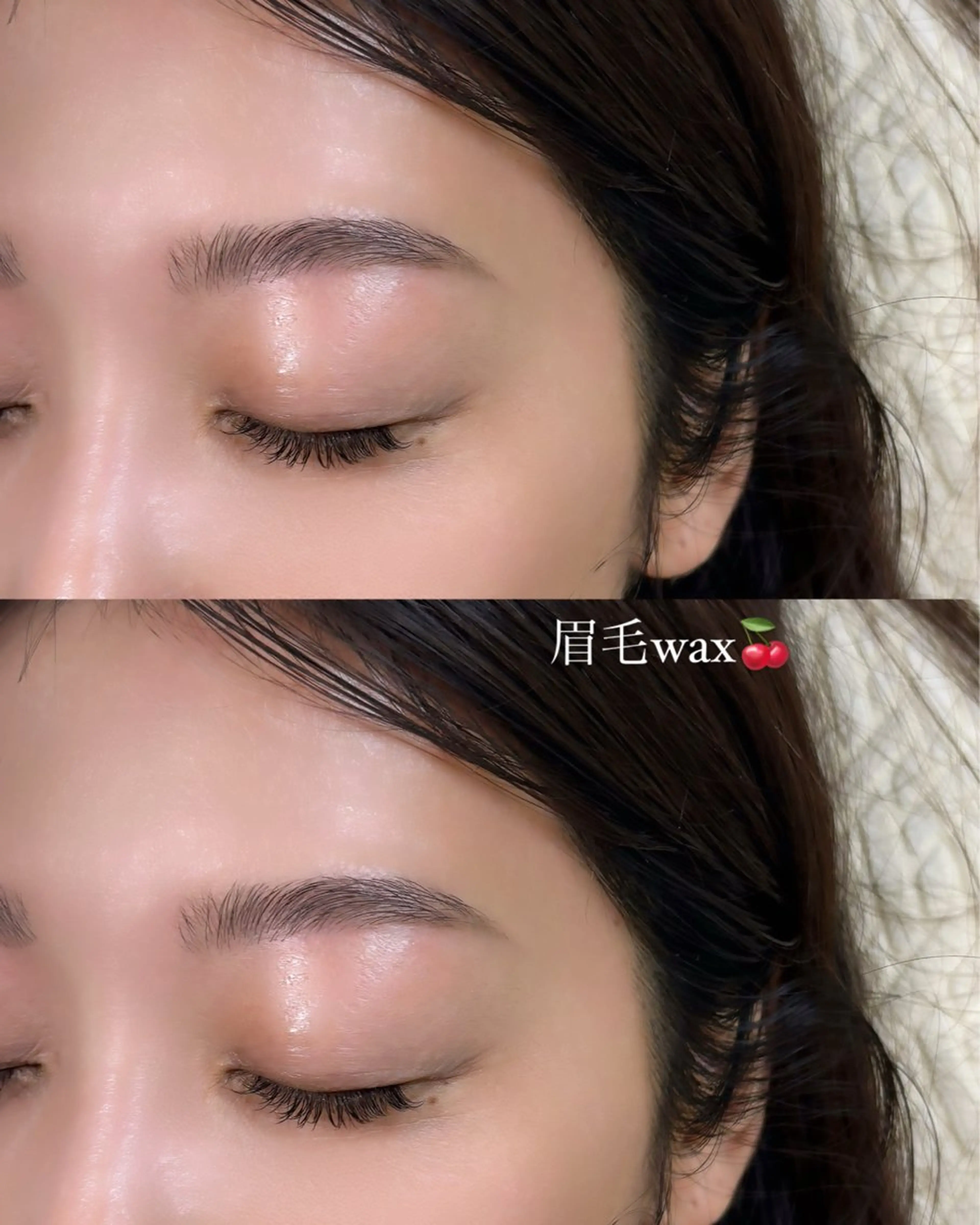 アイブロウ ワックス脱毛 fleur sr. nail&eyelash salon所属・fleur sr. 栗阪のマツエク・マツパデザイン