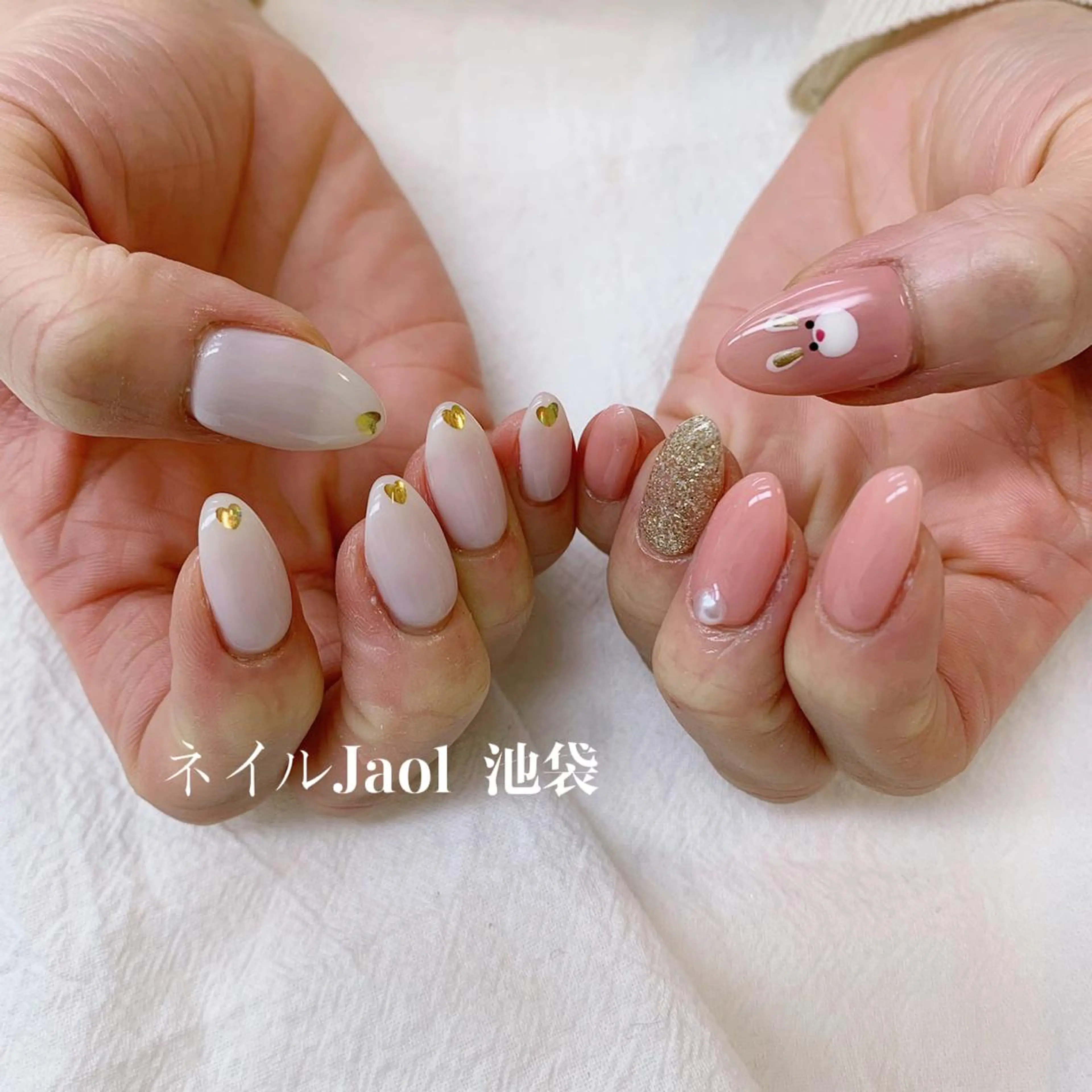 ミディアム ハンドネイル nail jaol池袋店所属・ネイルJaol 池袋のネイルデザイン