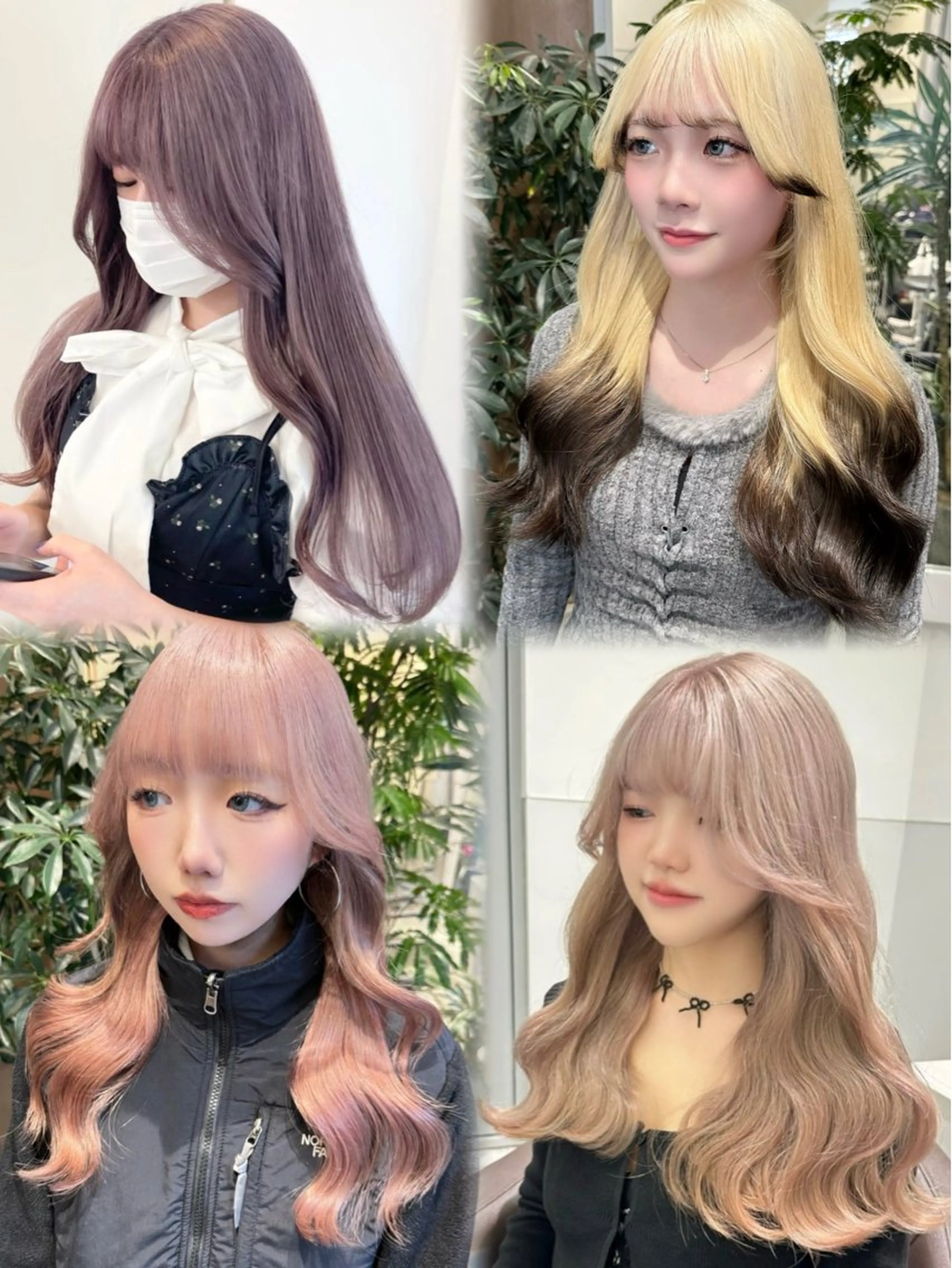 ロング キッズ ラベンダーベージュ ピンクラベンダー ヘアカラー トリートメント salowin原宿iori所属・💋ハイトーンデザイ ンヘア💋A'nyuのヘアスタイル