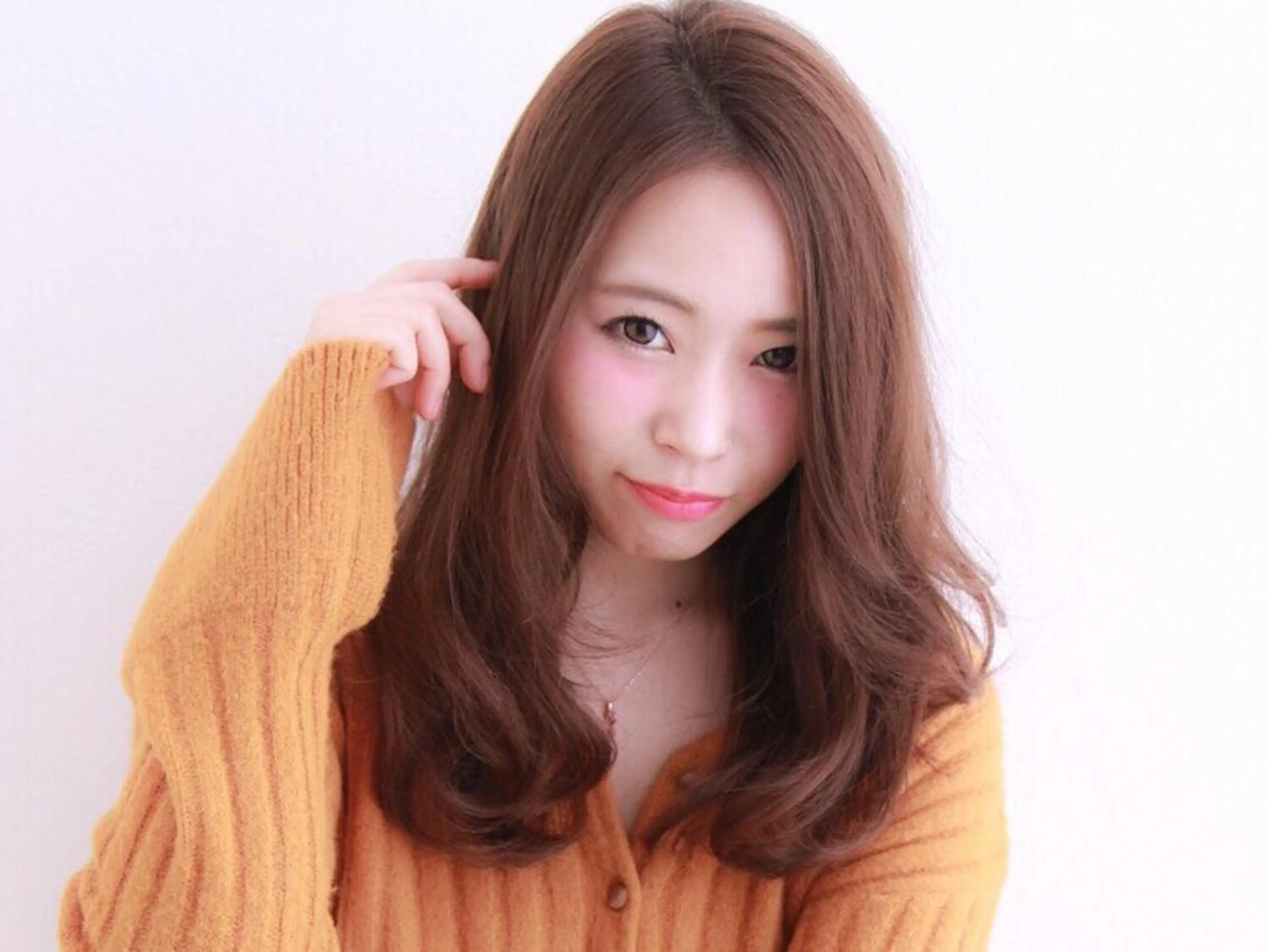 ロング カット ヘアカラー トリートメント 髪質改善\酸熱TR カット【店長】のヘアスタイル