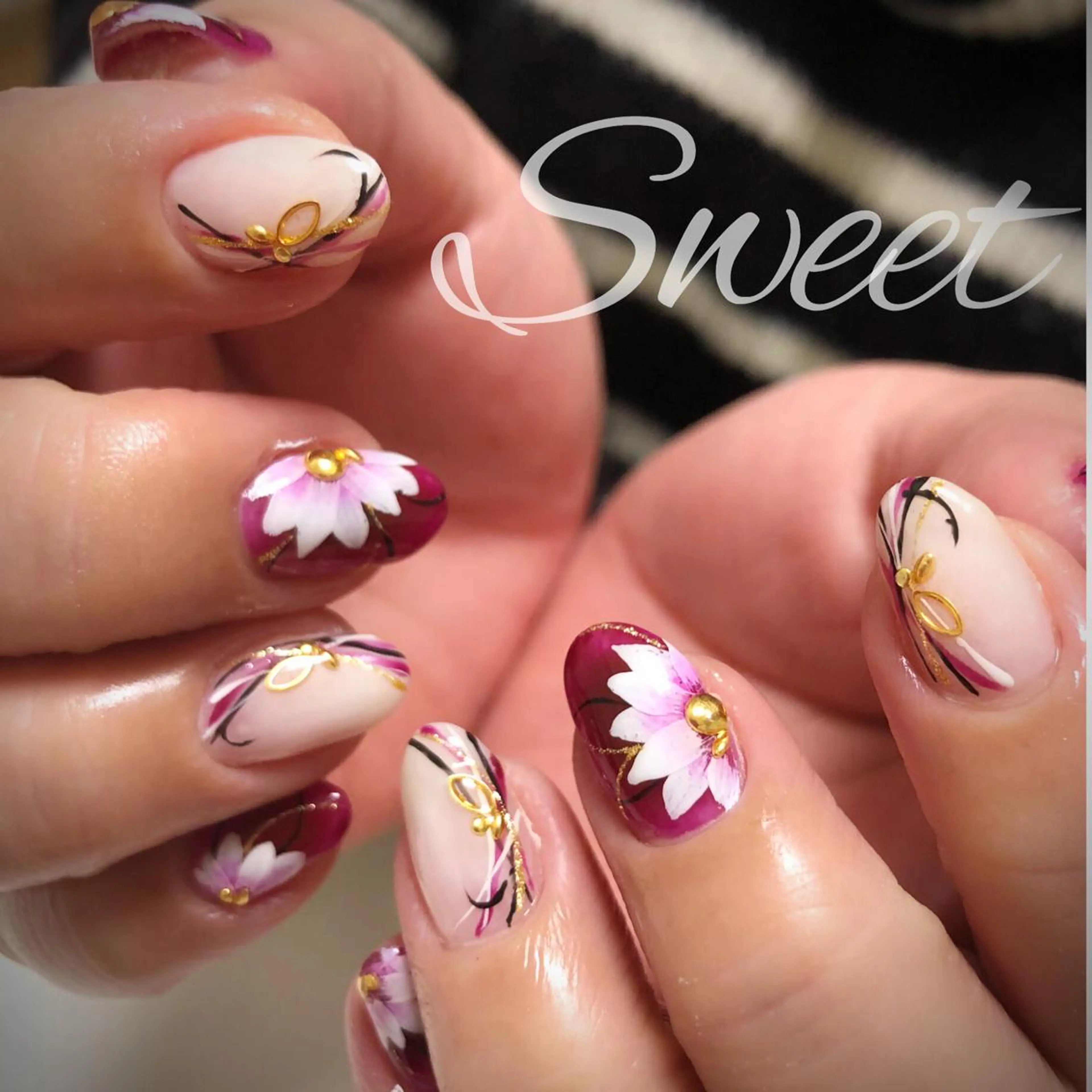 ネイル sweet 仲野陽子のネイルデザイン