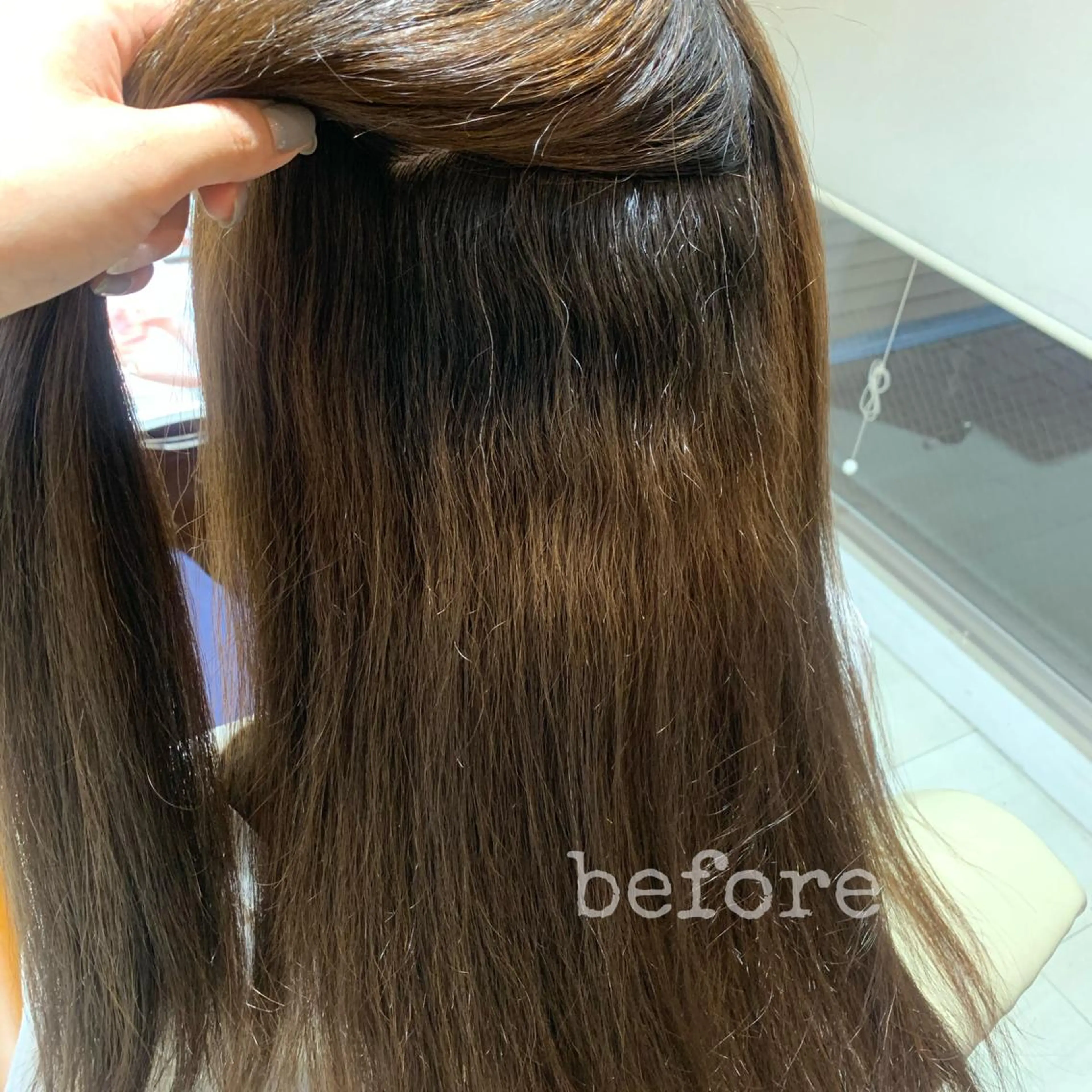 ロング 縮毛矯正 Bolge所属・黒田 優衣のヘアスタイル