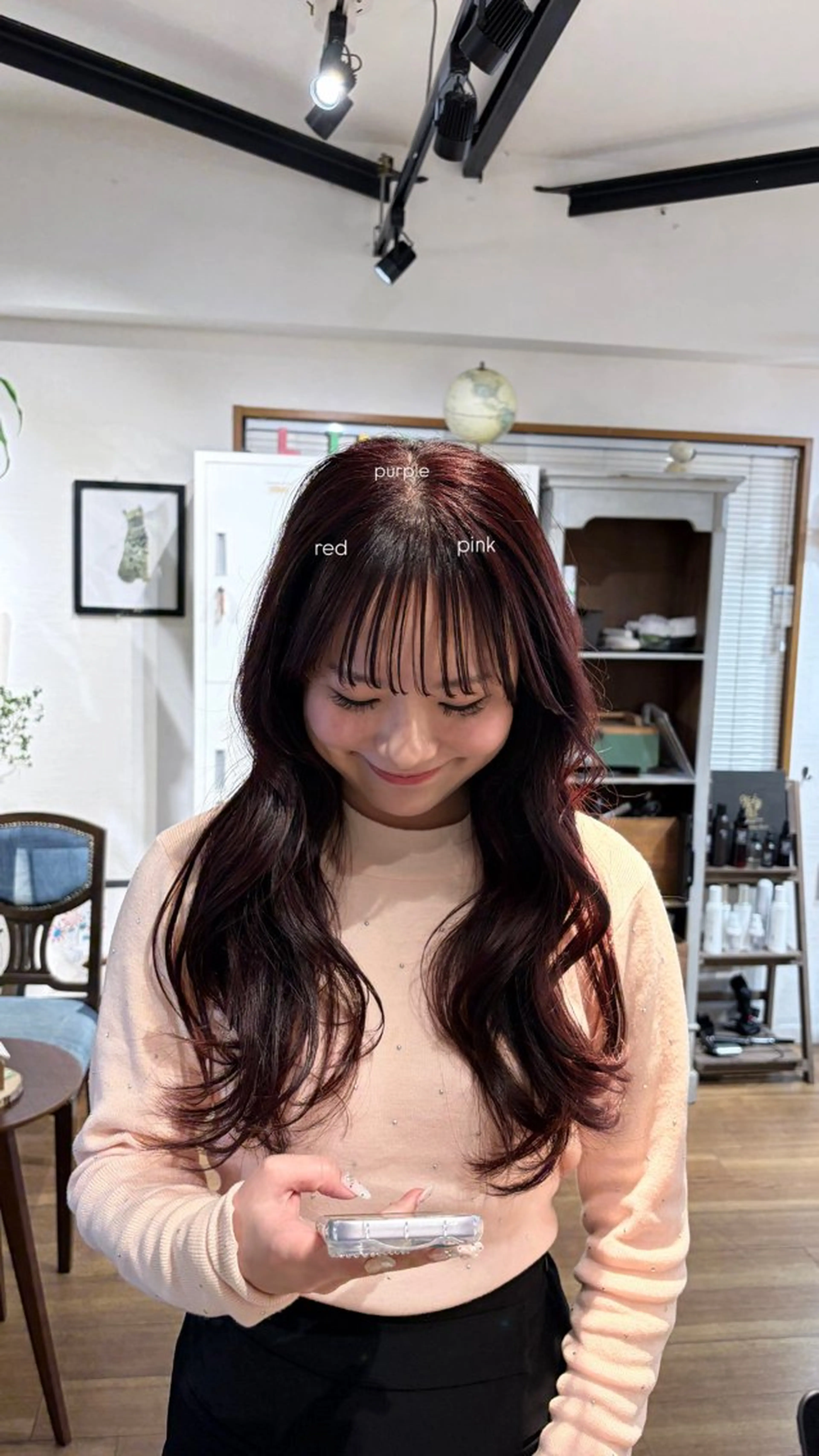 ロング カラー ブリーチ ダブルカラー グラデーションカラー ブリーチなしカラー レイヤーカット ヘアカラー レイヤー暖色カラー /gima🌱のヘアスタイル