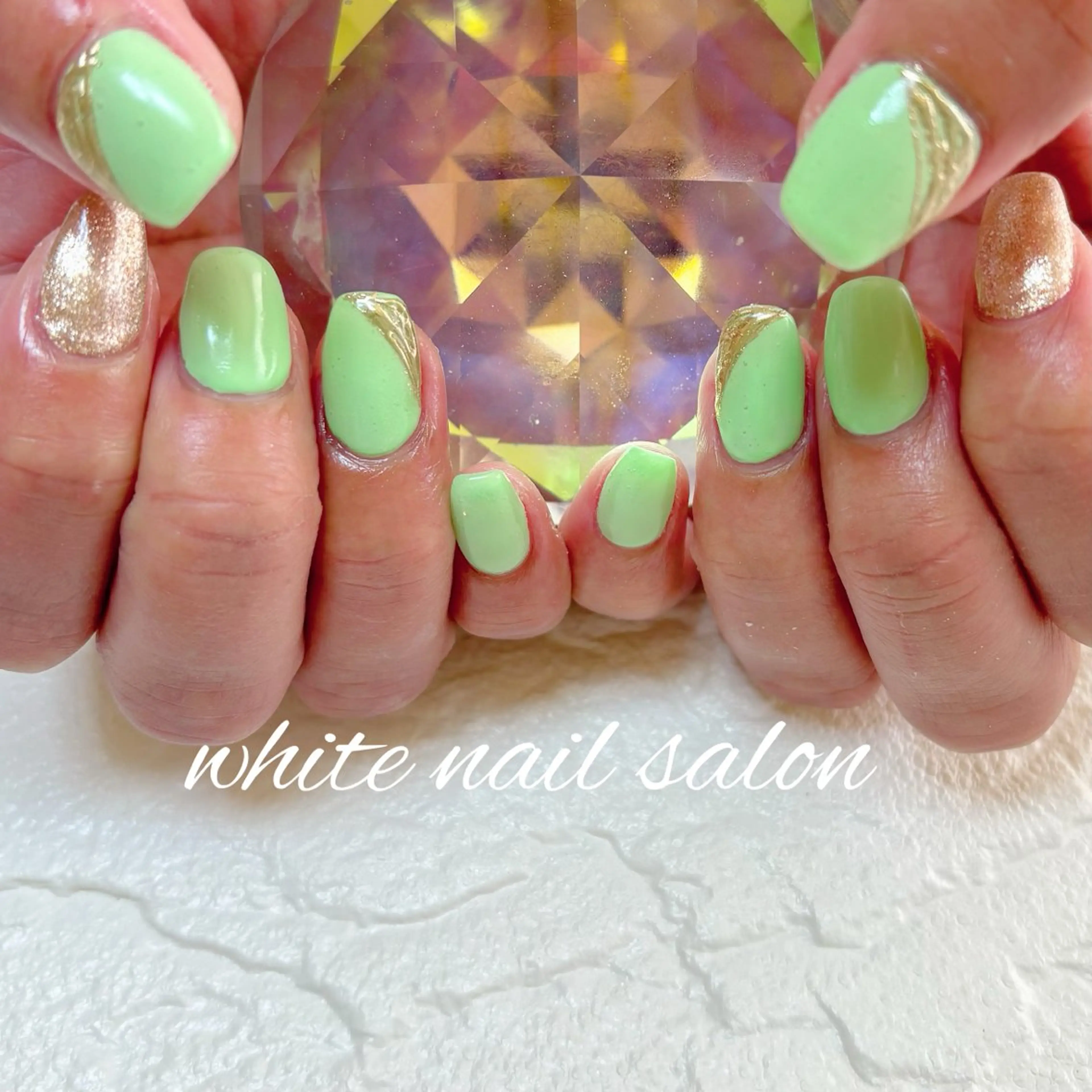 ネイル フットネイル ハンドネイル white nail salonのネイルデザイン