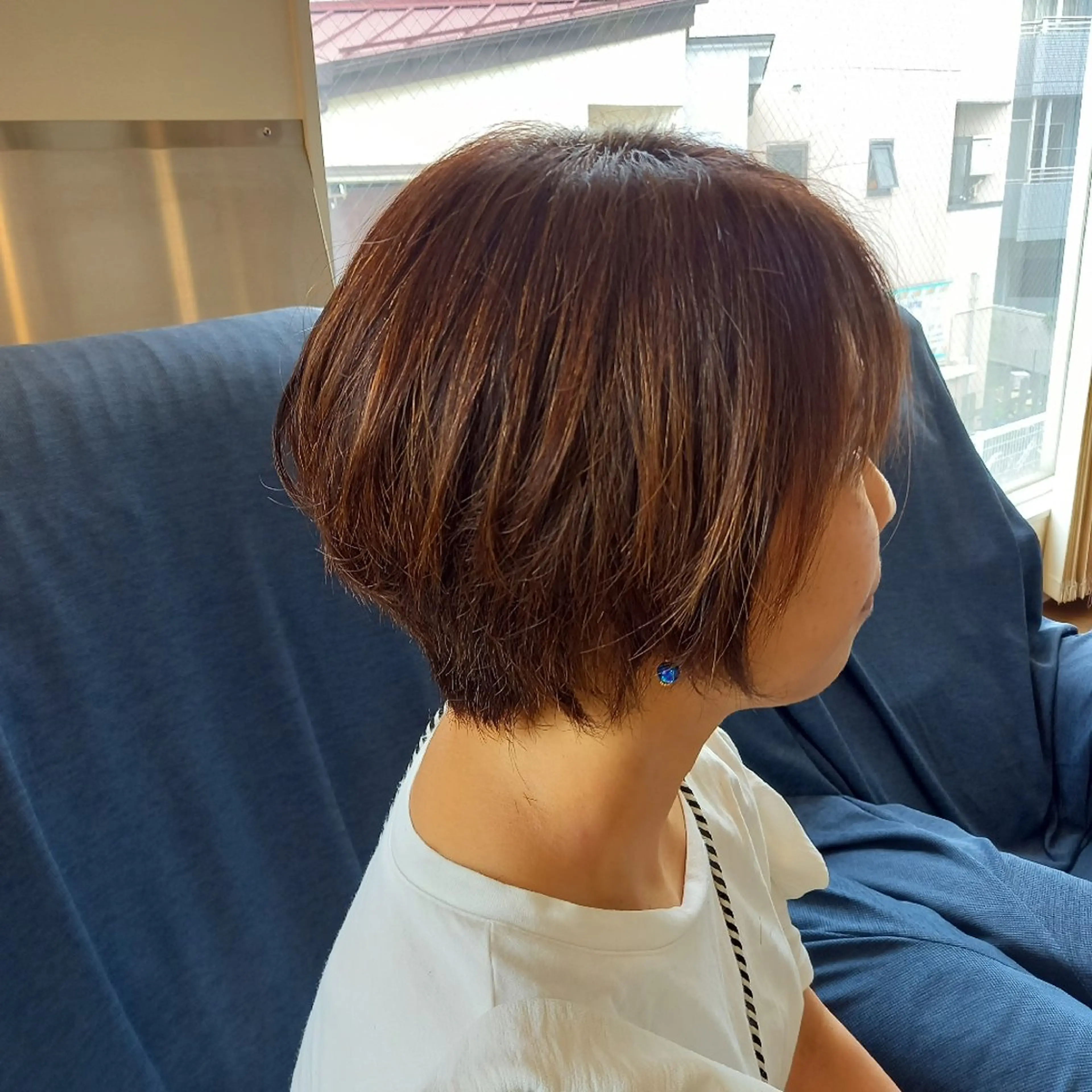 ショート カラー ショートボブ ボブ ショートヘア 飯田・髪質改善縮毛矯 正・カラー・パーマのヘアスタイル